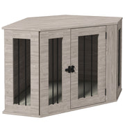 Logidon hondenkooi walnoot 104x55x63 cm met kussen en deursluiting