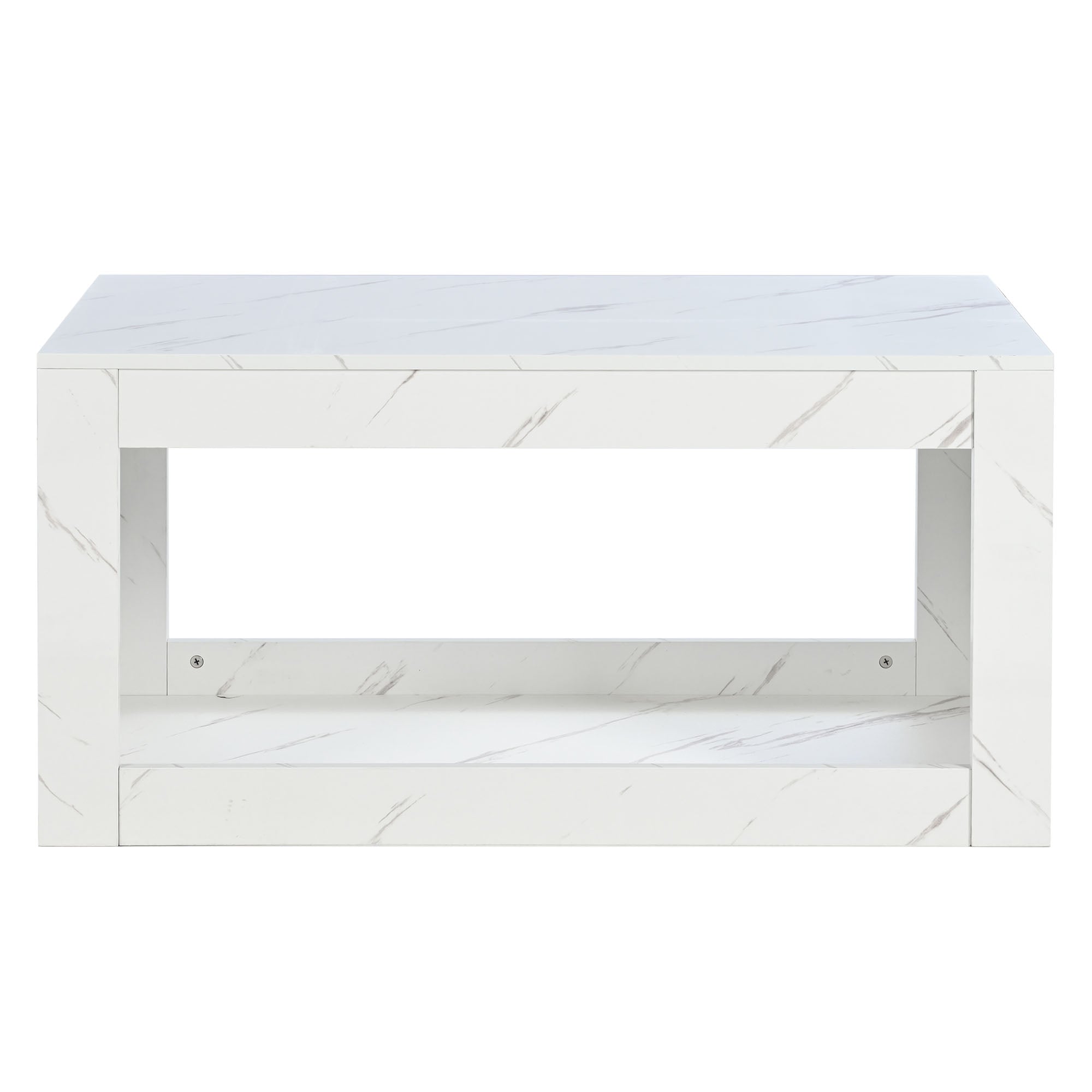 Logidon LED salontafel wit hoogglans marmer effect met afstandsbediening