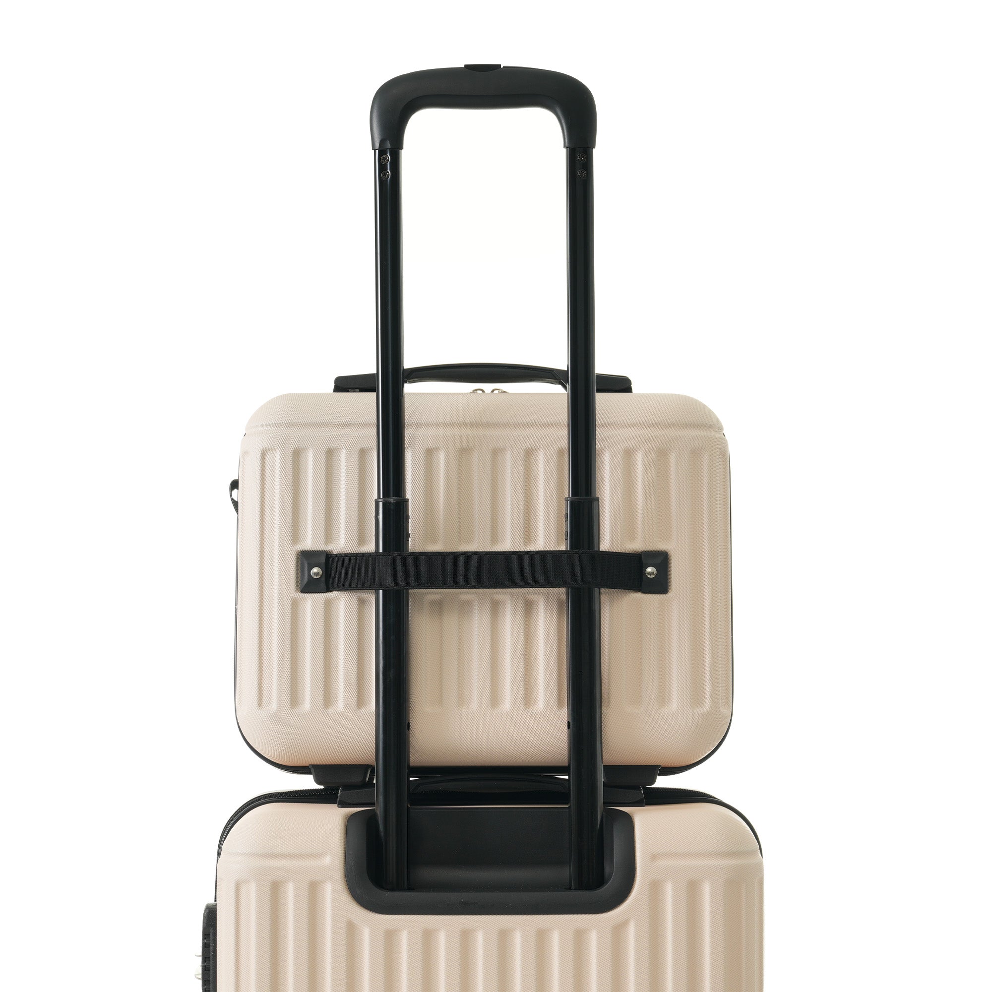 Logidon kofferset S-M-L-XL harde koffer 4 wielen beige