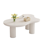 Logidon Wolkvorm salontafel wit MDF blad 107x66 cm