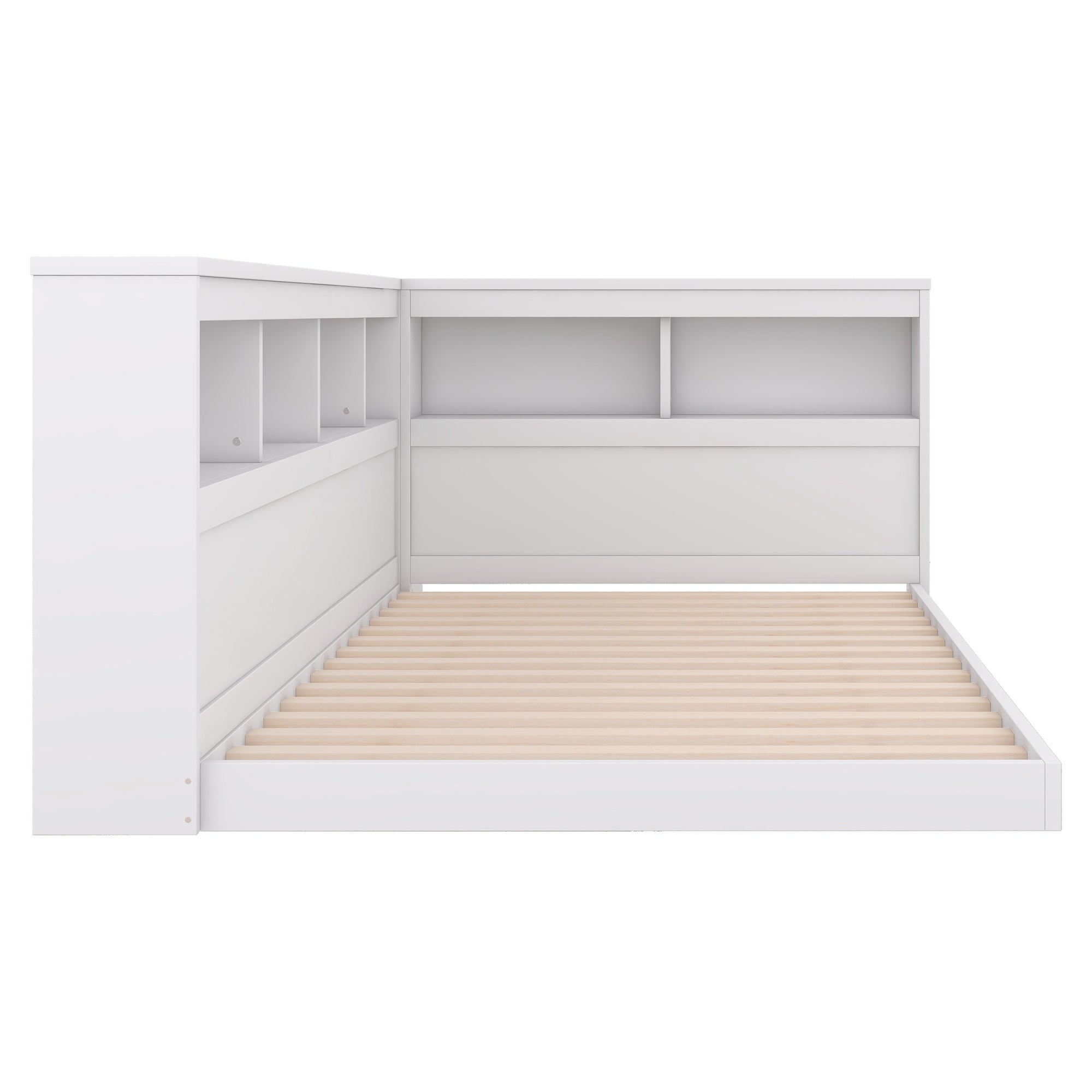 Logidon daybed 90x200 slaapbank lattenbodem stopcontact USB wit