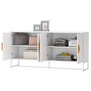 Logidon Wit Dressoir 160 cm met 4 deuren en dubbele opbergruimte