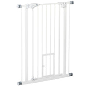 Logidon PawHut deurveiligheidshek automatisch sluitend 74-80 cm wit