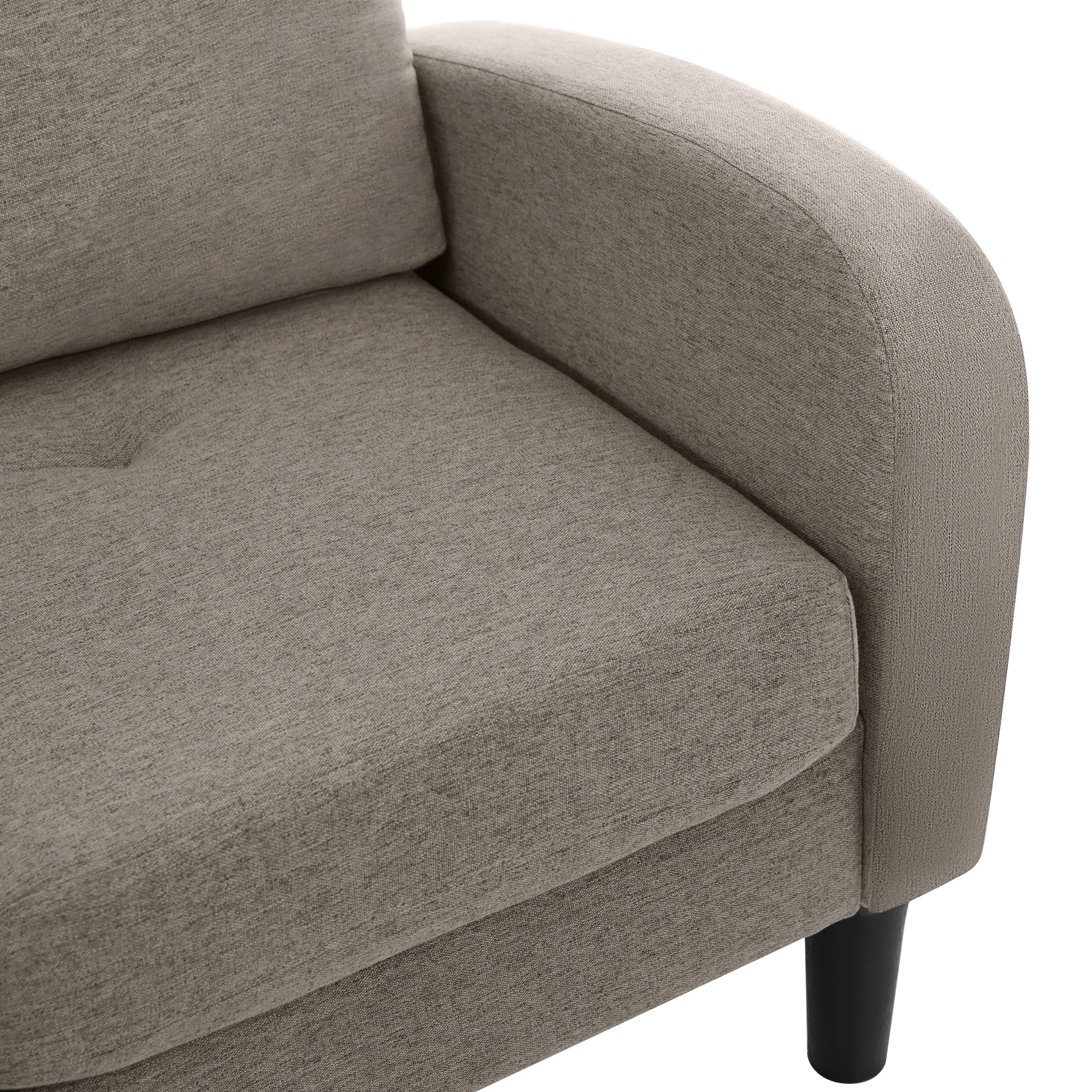 Logidon L-vormige hoekbank met chaise longue 3-zits 185x118x82 cm