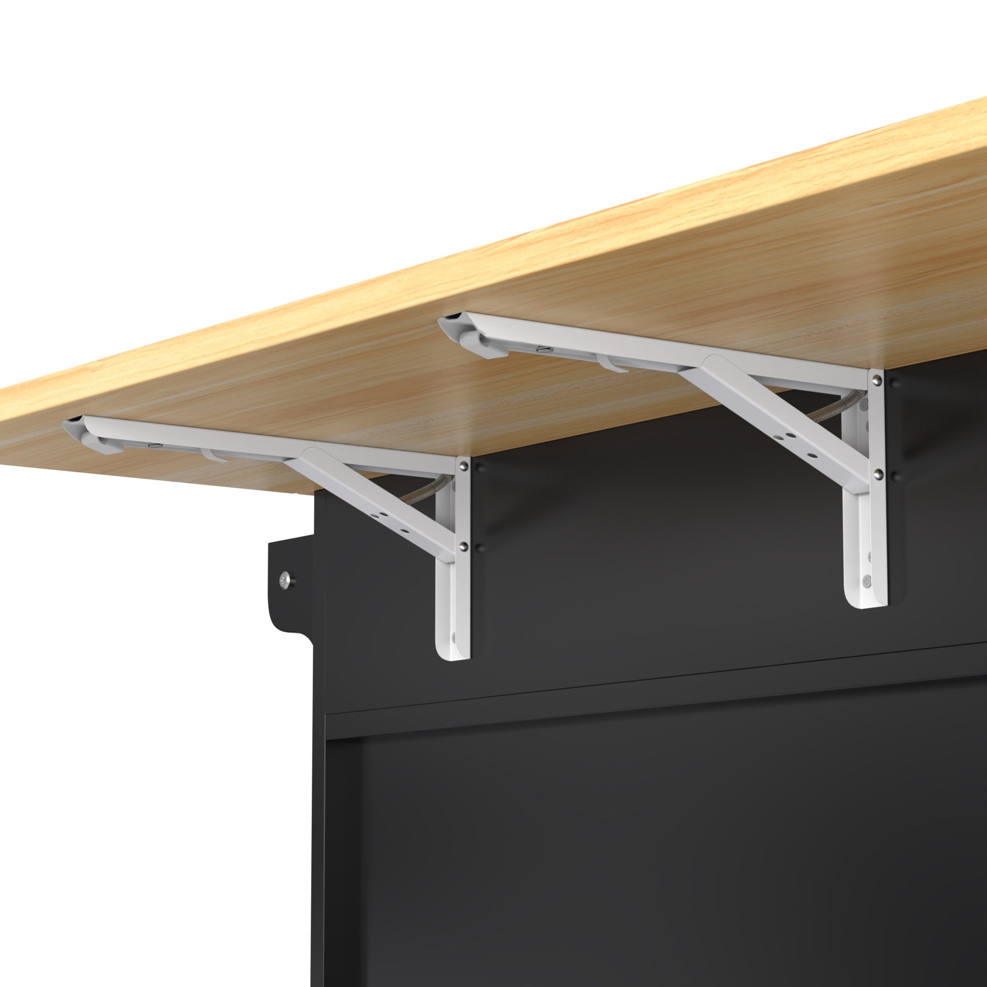 Logidon Sideboard Dining Room Trolley 112x70x94 cm Black Folding Plate