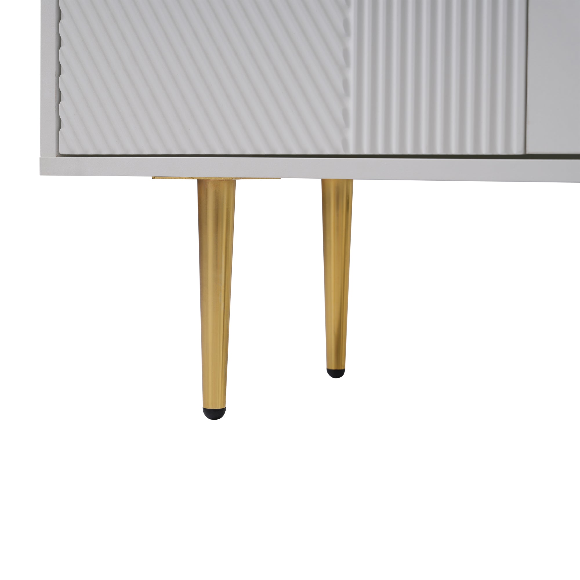 Logidon ladekast wit met 3 lades en 2 glazen deuren 120x38x79,5 cm
