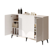 Logidon Wit Dressoir, 160 cm breed, verstelbare planken