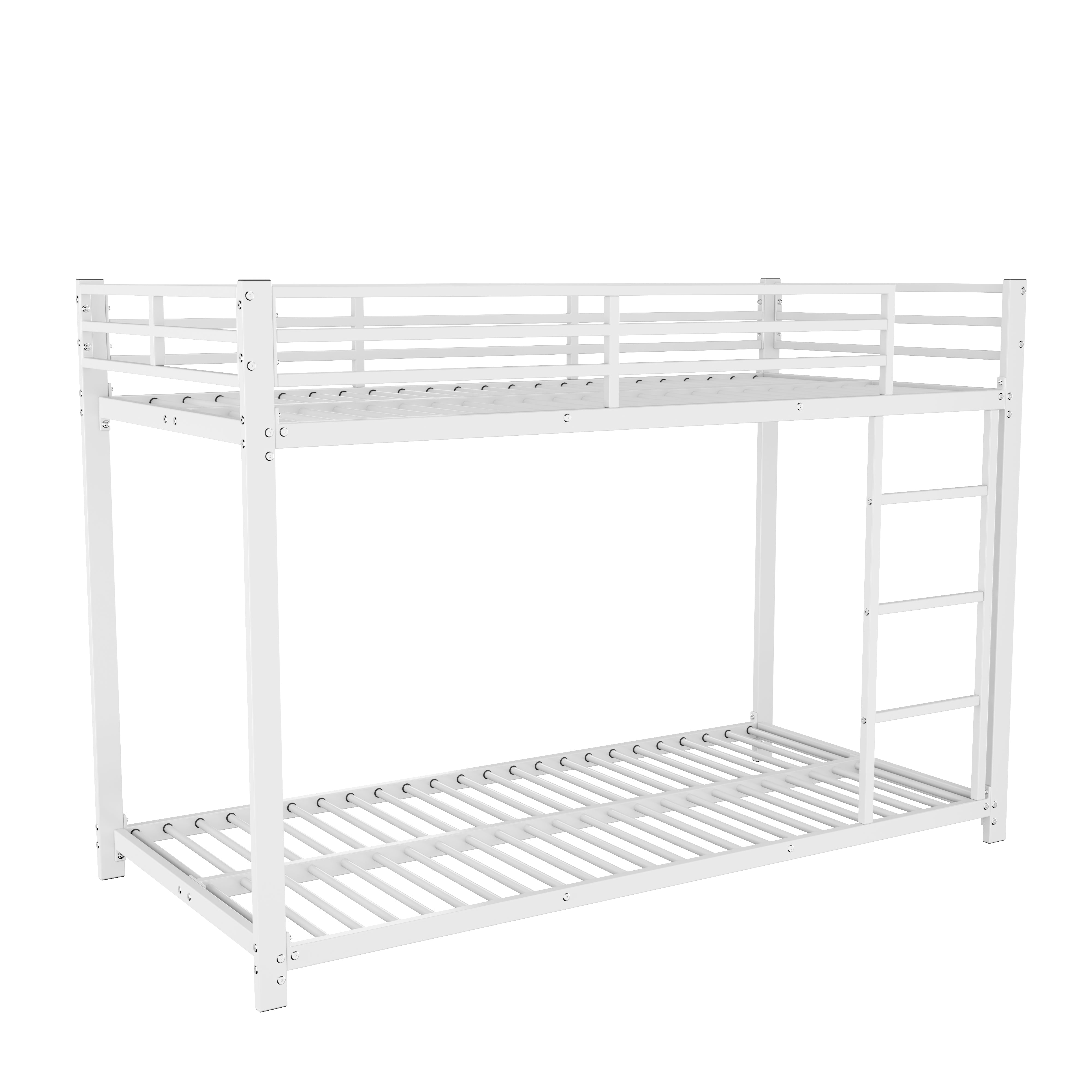 Logidon stapelbed 90x200 metaal wit klassieke vorm