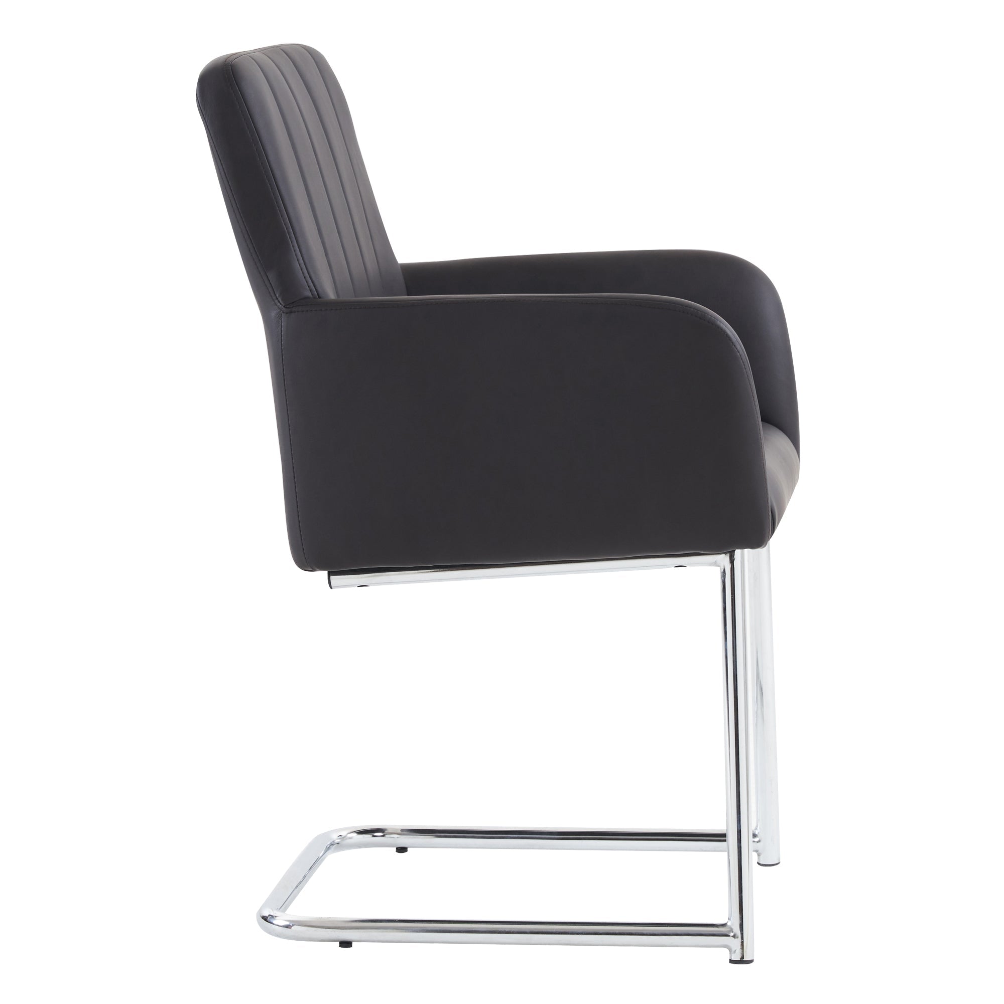 Logidon Set van 4 eetkamerstoelen kunstleer zwart Z-design