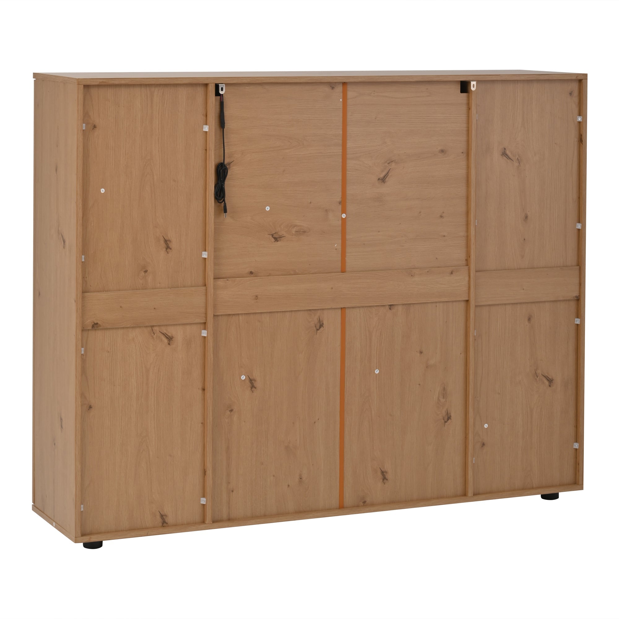 Logidon sideboard 140 x 35 x 113 cm Adjustable dividers 4 doors