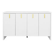 Logidon wit dressoir met gouden handgrepen en verstelbare planken
