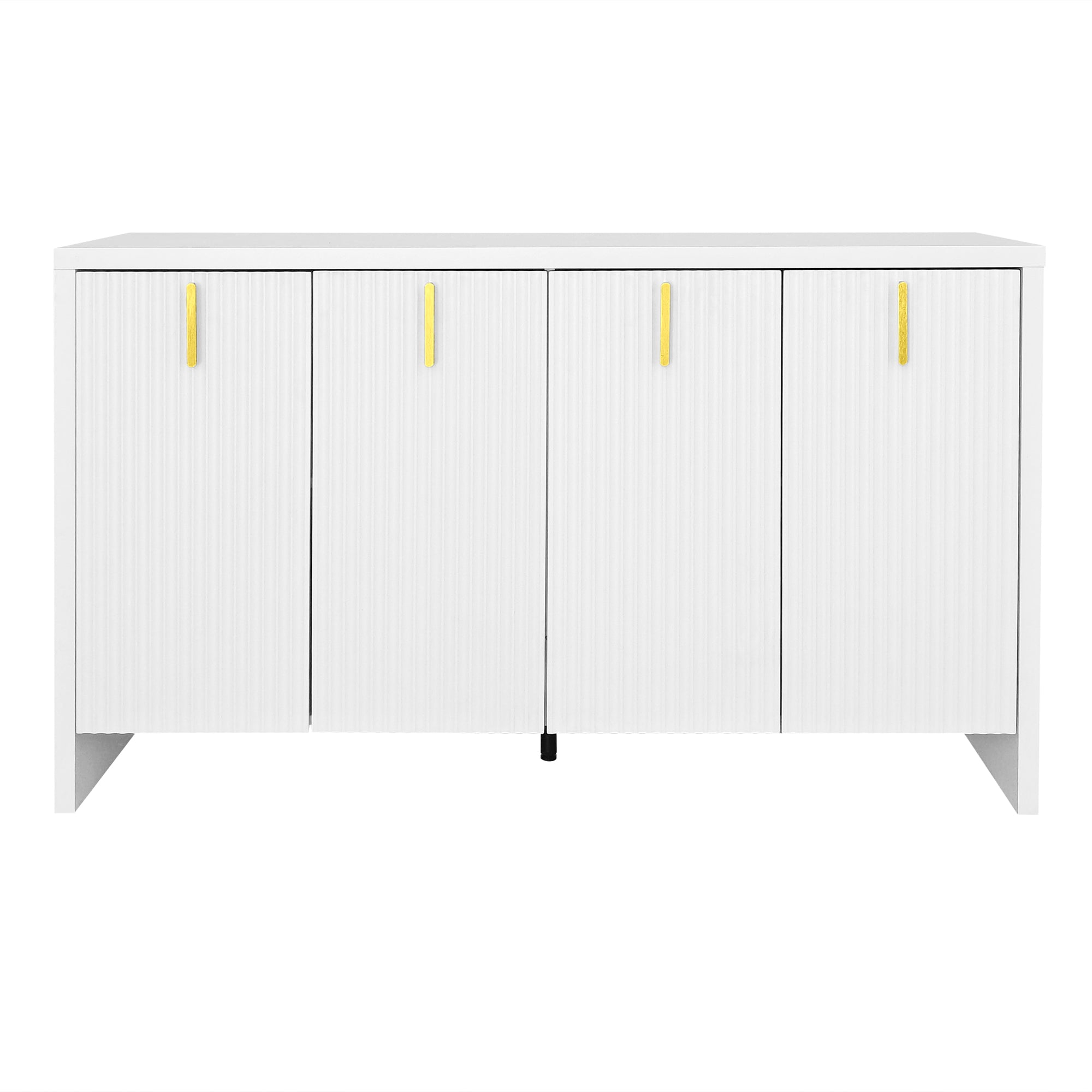 Logidon wit dressoir met gouden handgrepen en verstelbare planken