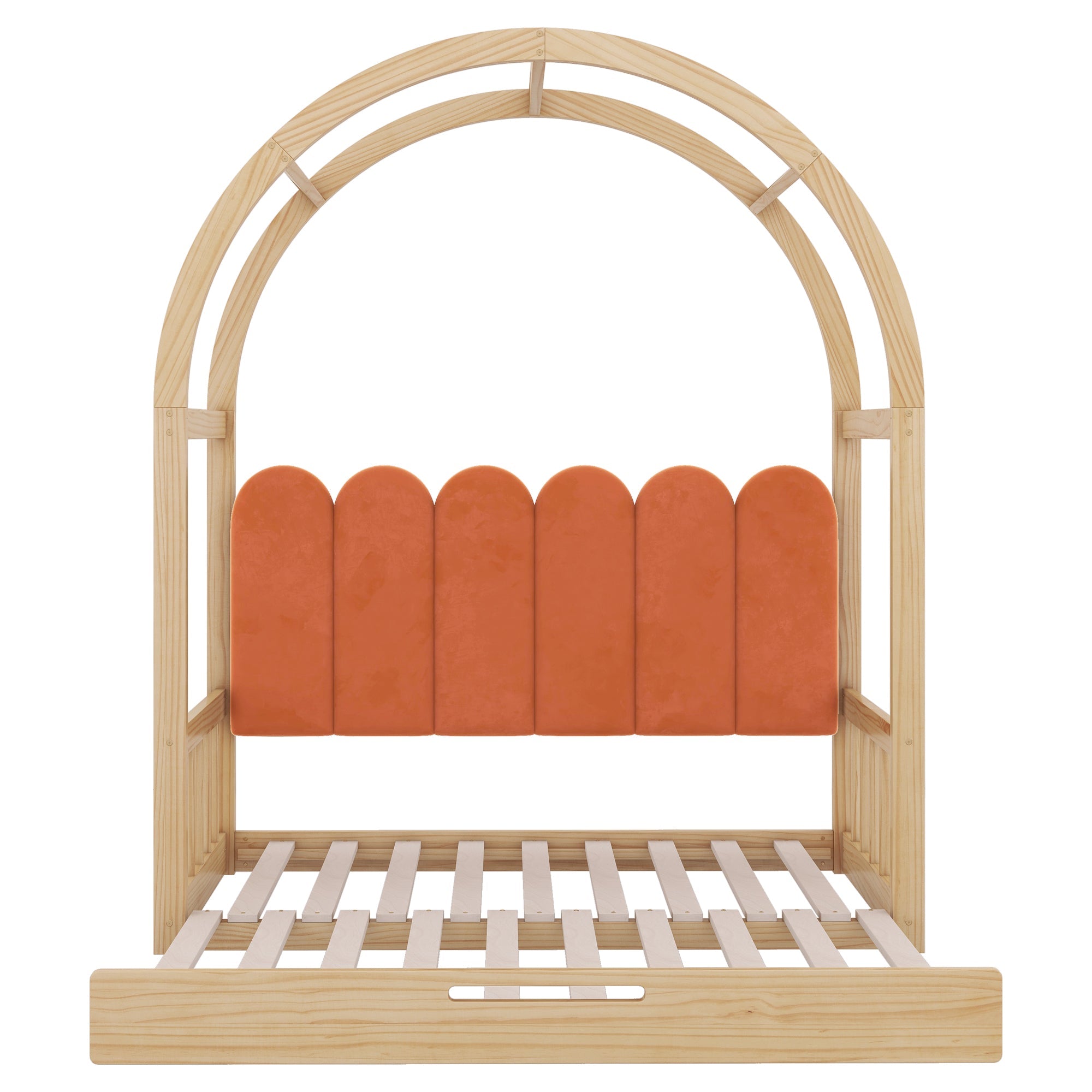 Logidon uitbreidbaar gebogen dakbed 140x200 140x100 natuurlijk oranje