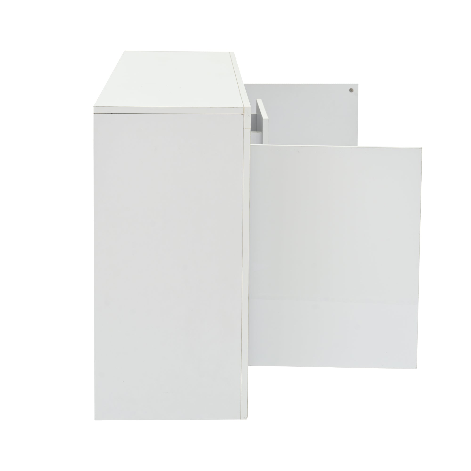 Logidon sideboard 140x35x72 cm white high gloss with LED