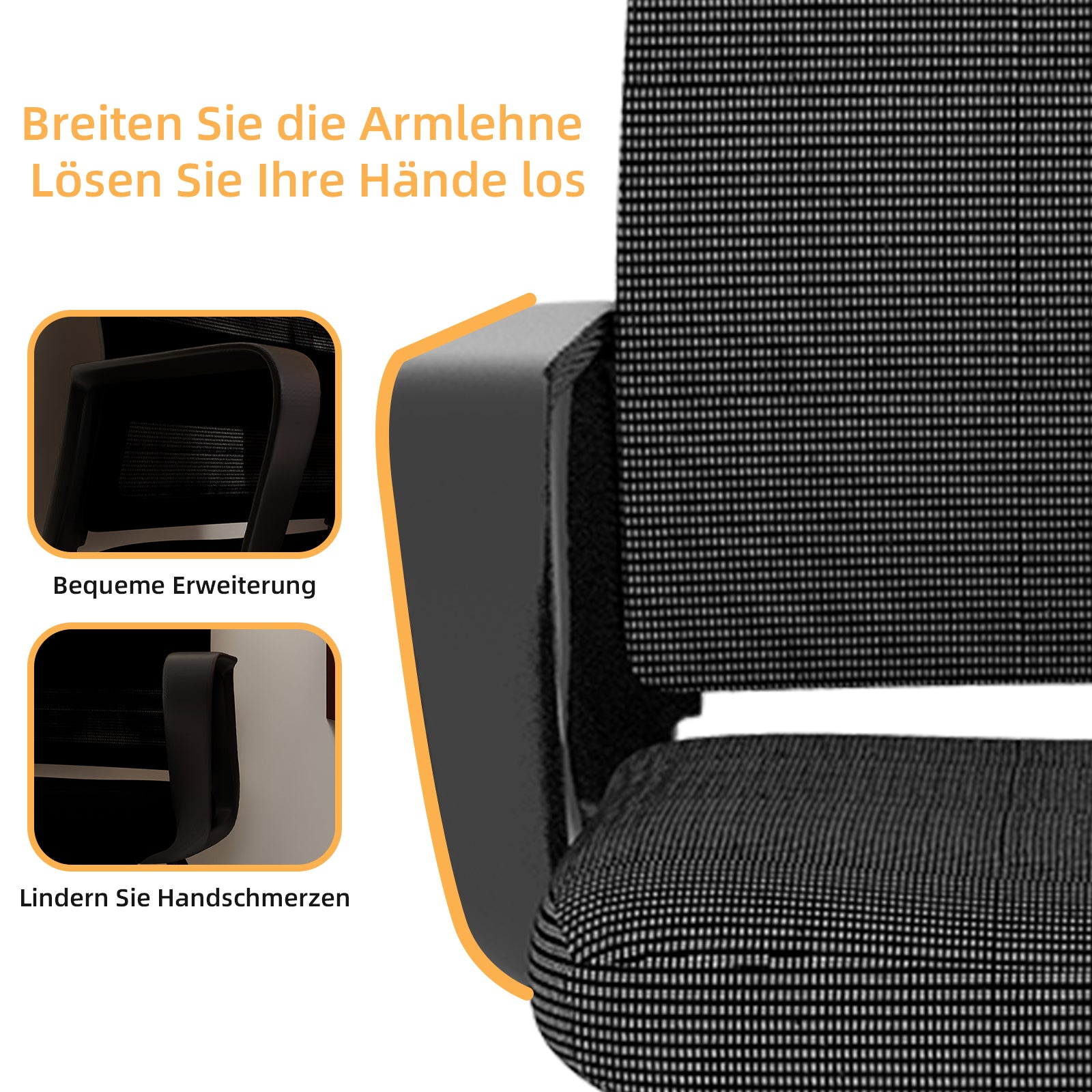 Logidon Minimalistische Bureaustoel Metalen Frame Mesh Rug Zwart