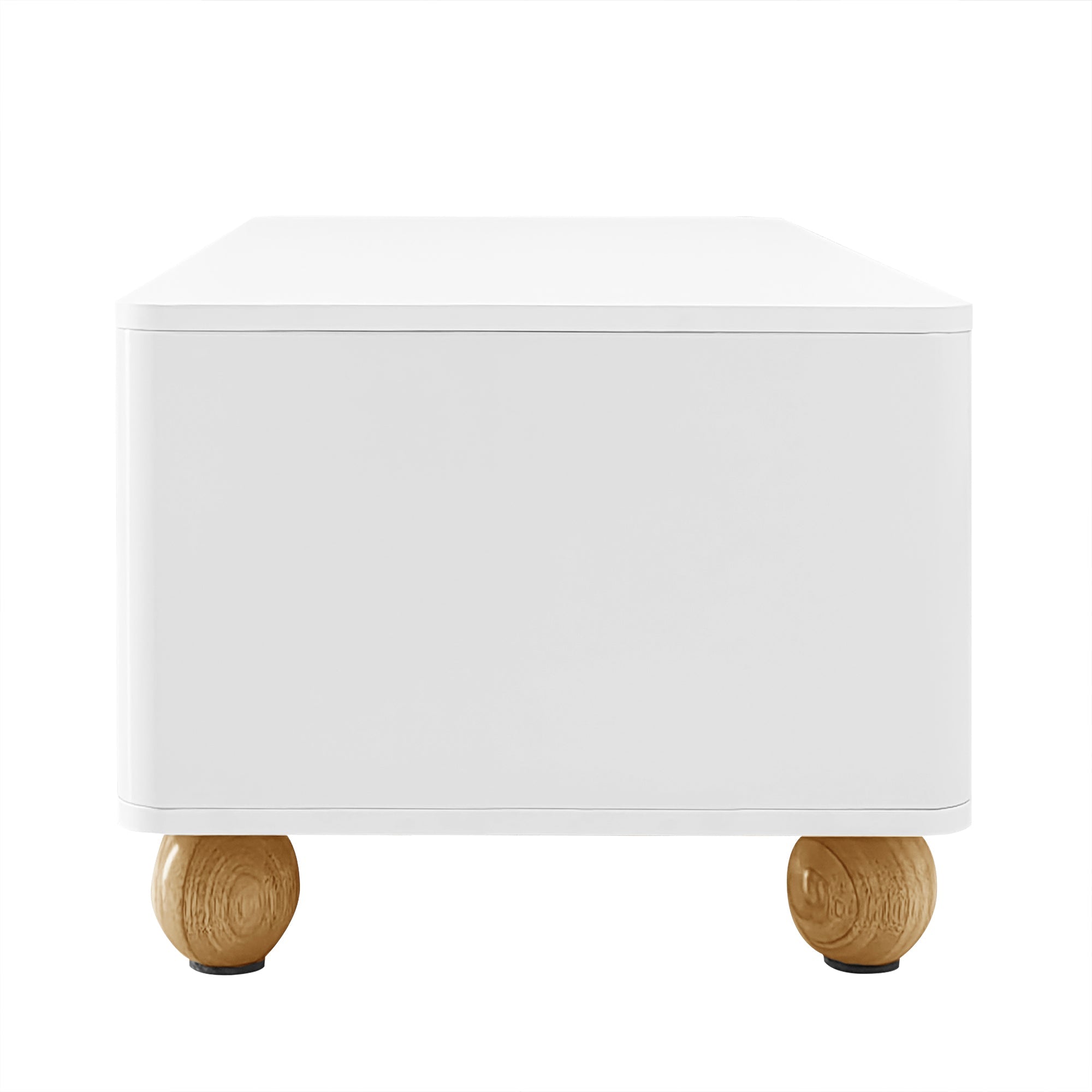 Logidon Moderne Salontafel 105x50x40 Cm Wit Houtlook LED Verlichting