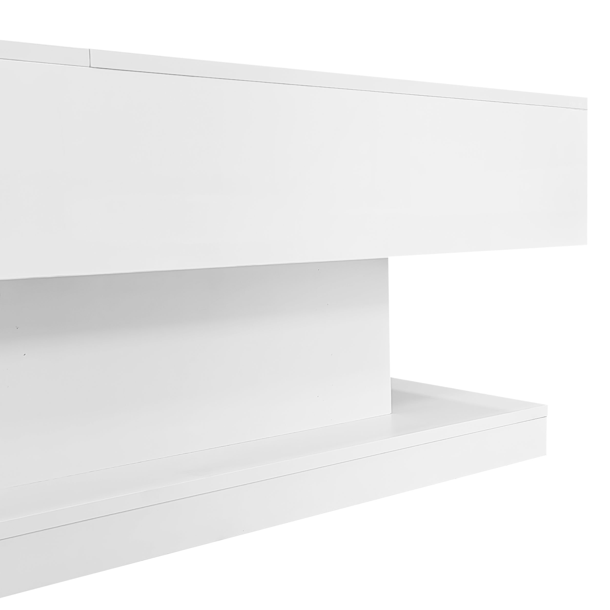 Logidon witte heftafel 100x50x45 met LED verlichting hydraulisch