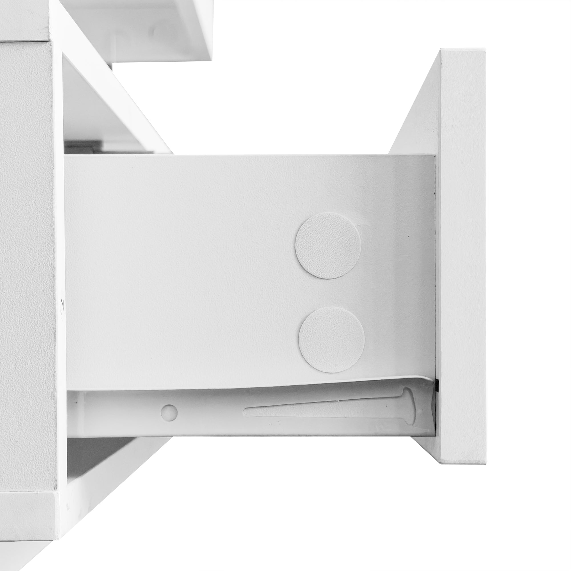 Logidon Witte Hoogglans Salontafel 95x50 cm Met Glazen Bladen