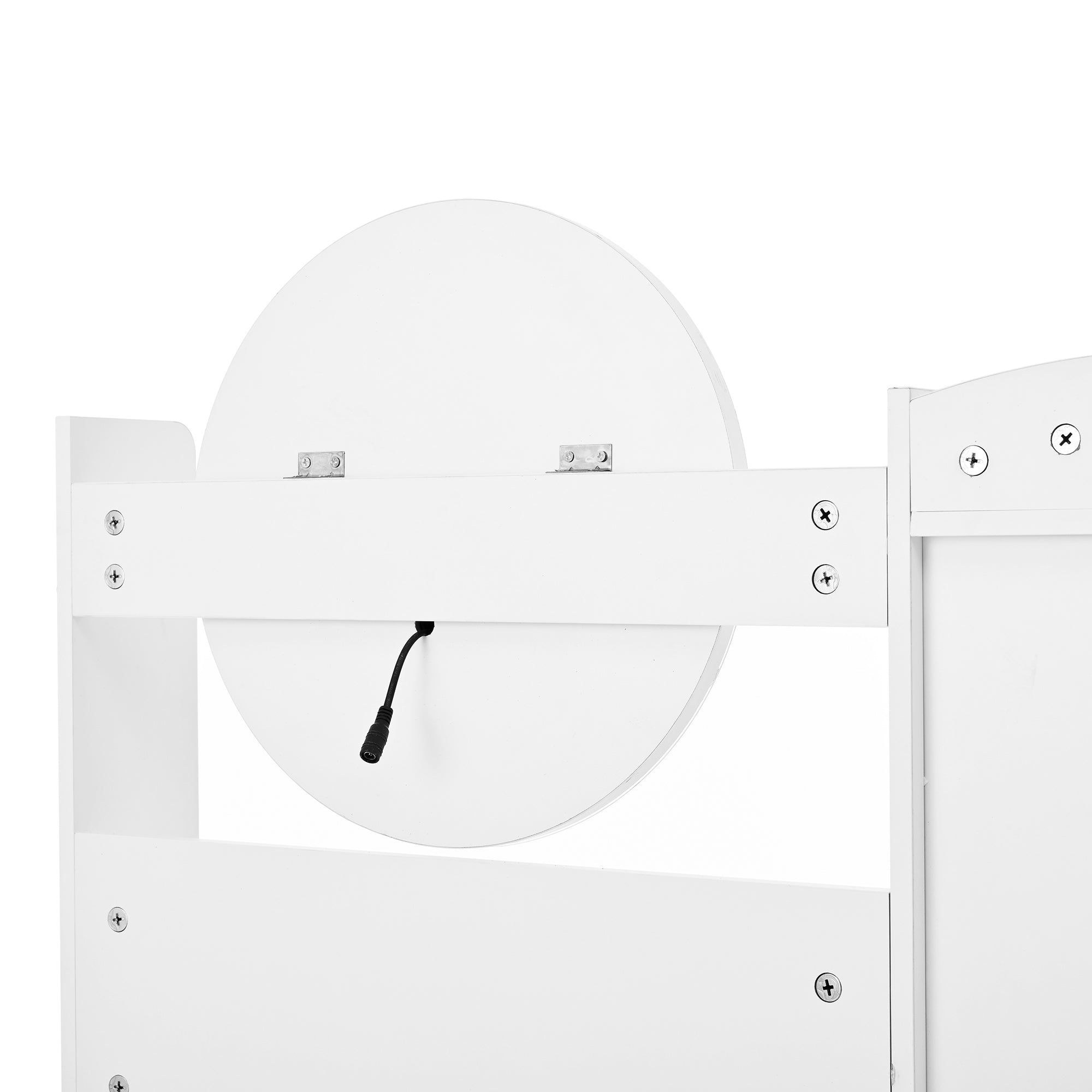 Logidon Grote Kaptafel Dimbaar LED Verlichting Wit 90x40x132 cm