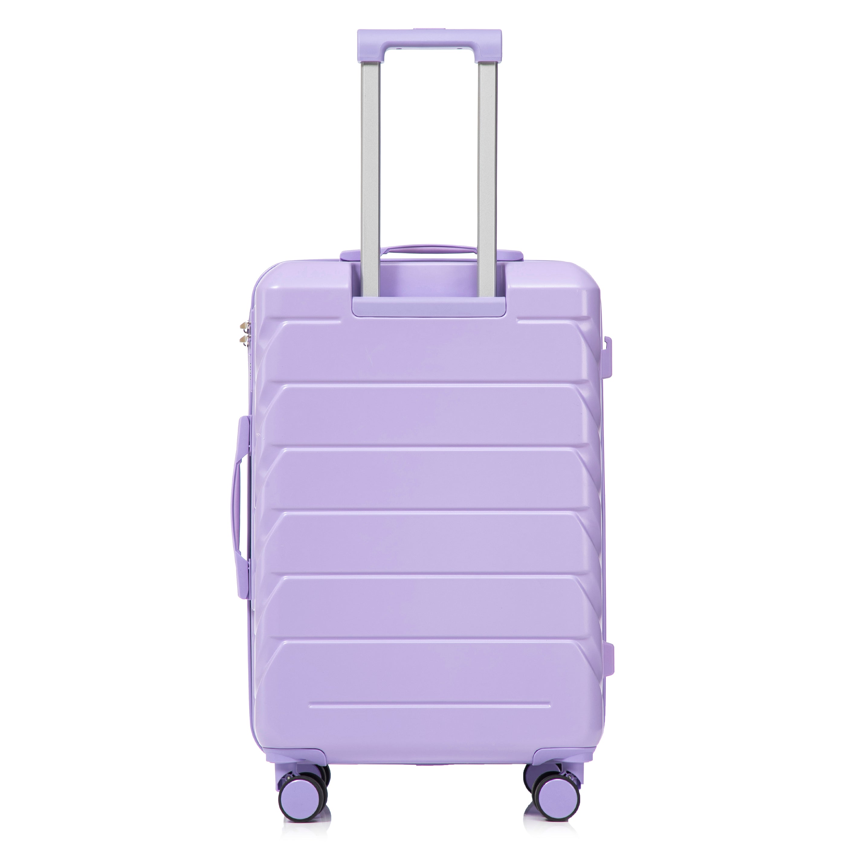 Logidon 4-delige ABS Spinnerkofferset Blauw Paars 14 19 24 28 Inch