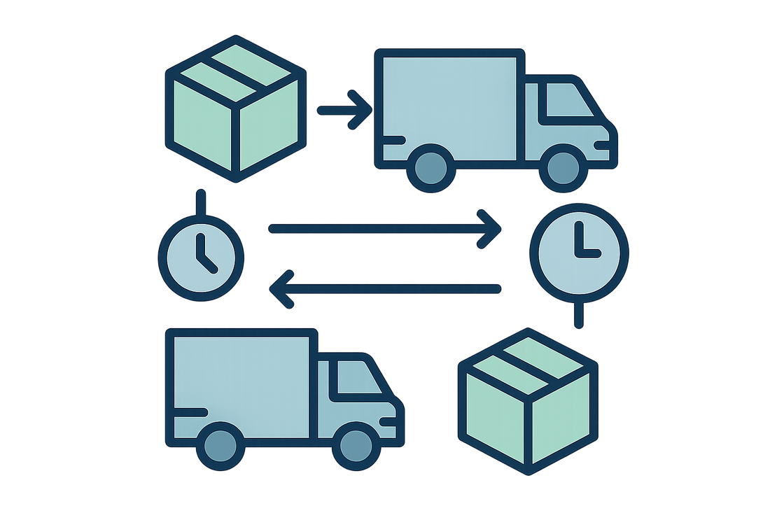 Efficient logistics icon