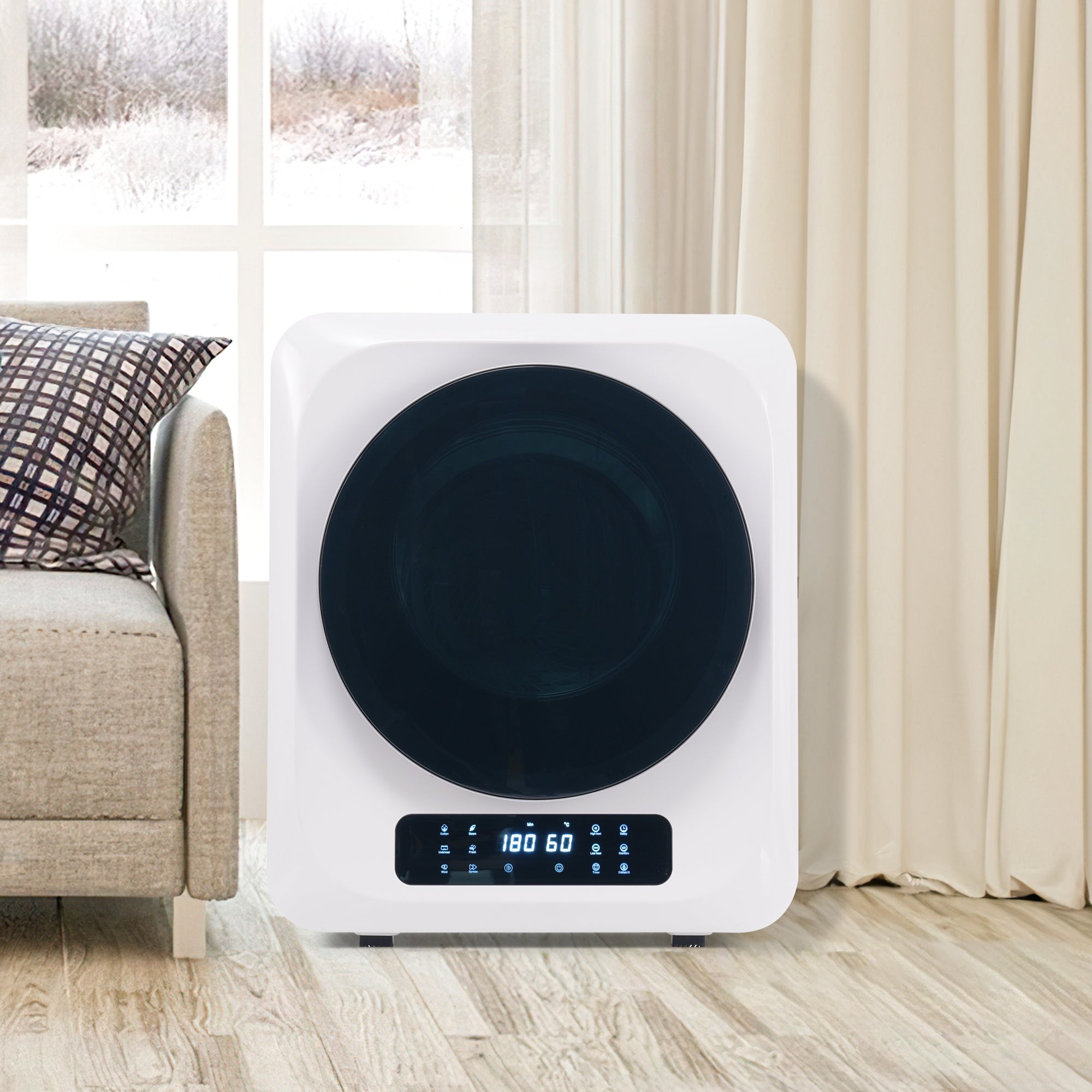 Logidon exhaust dryer white 2.5 kg to 4 kg 850 W multiple filtration