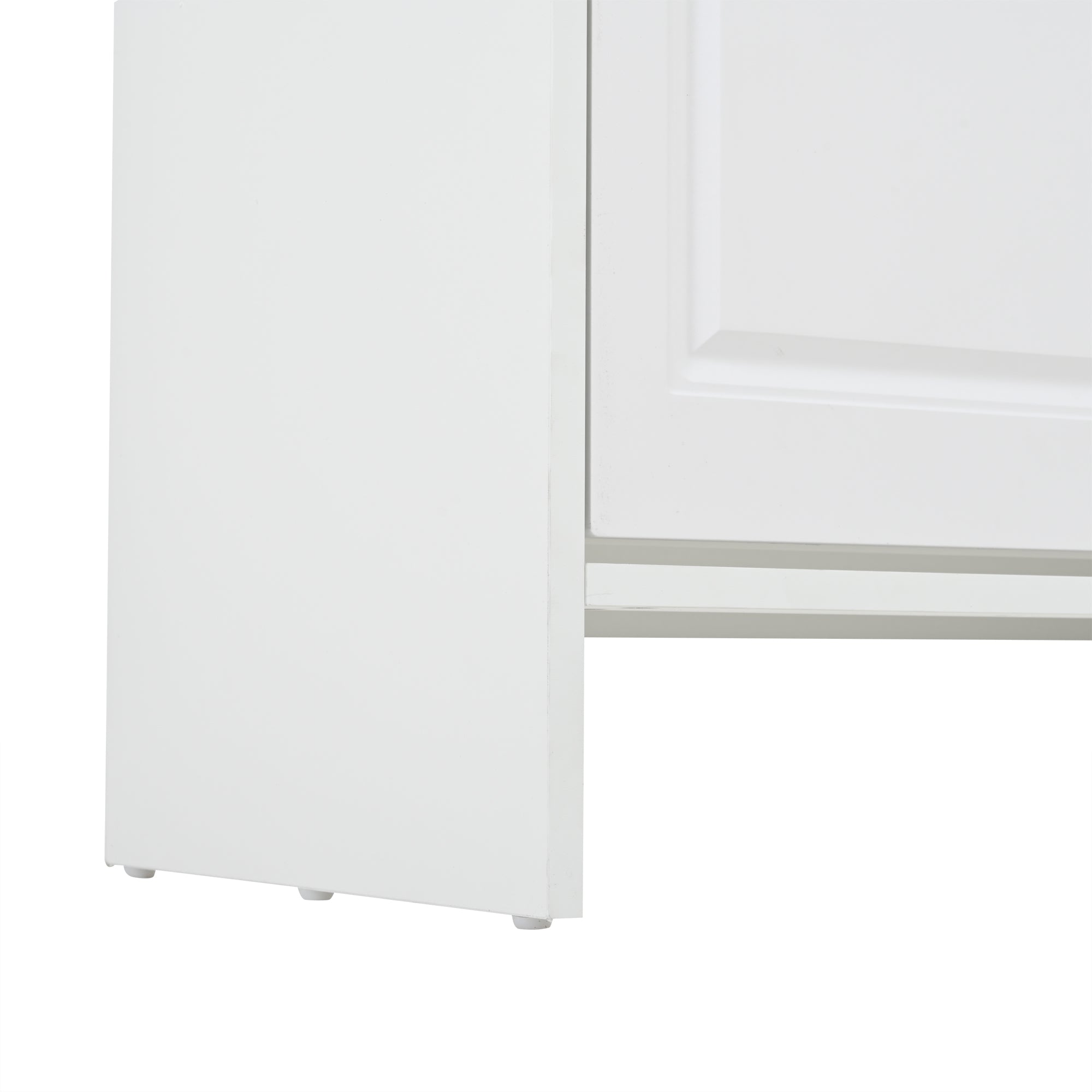 Logidon shoe cabinet white MDF 80 x 34 x 107.5 cm with 4 compartments and 1 drawer