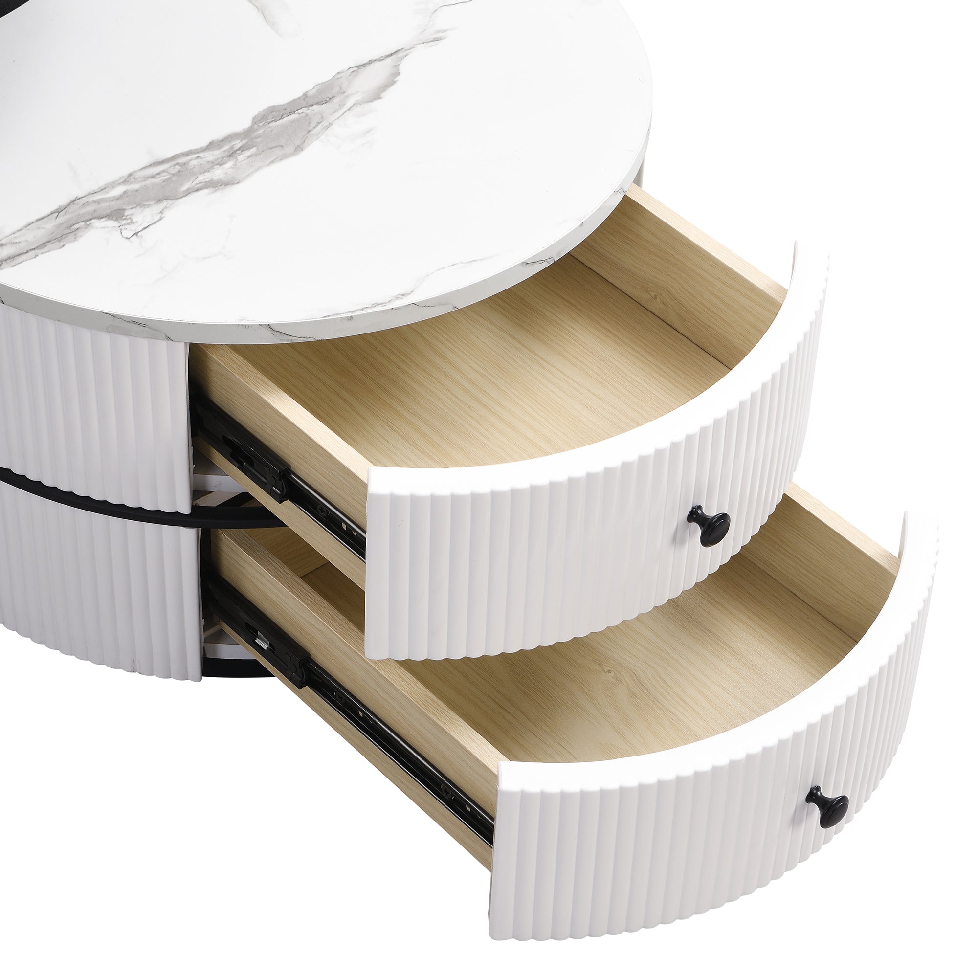 Logidon Elegant Nest salontafelset wit, 2-delig, 60x60/50x50