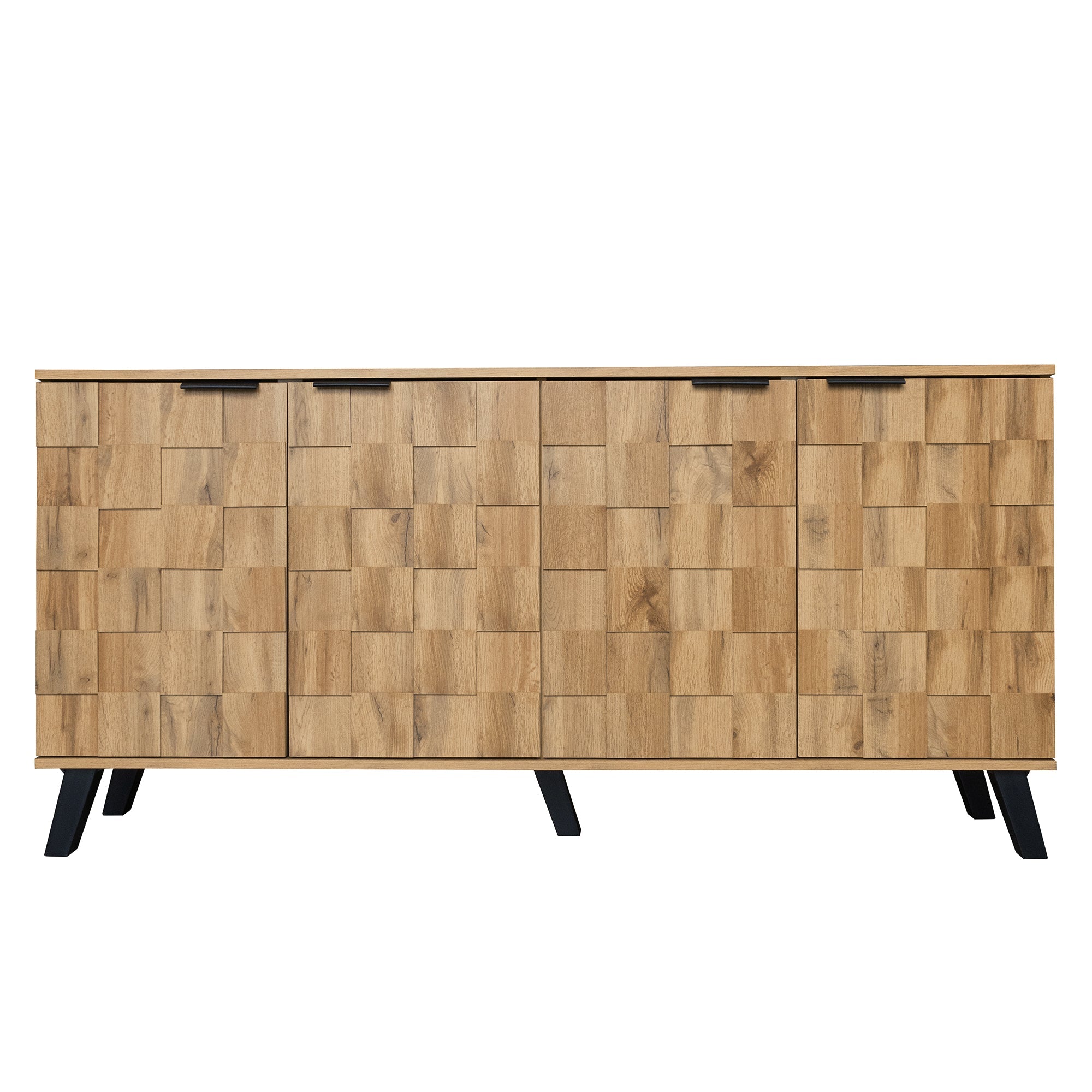 Logidon Modern dressoir vier deuren 160,5 x 35,5 x 78 cm