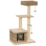 Logidon Krabpaal 109 cm Rotan Bruin Beige Kattengrot