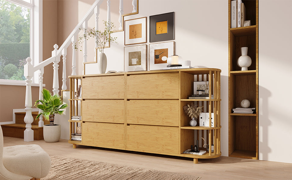 Logidon ladekast 160 cm eiken - Romeins design, 6 laden