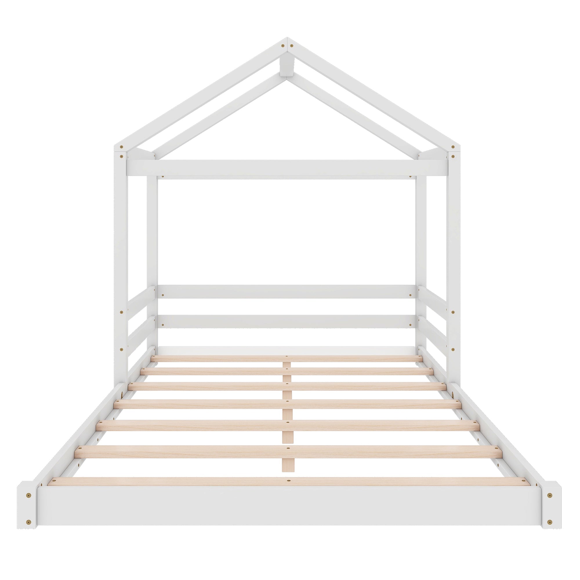 Logidon huisbed 140x200 wit grenenhout minimalistisch