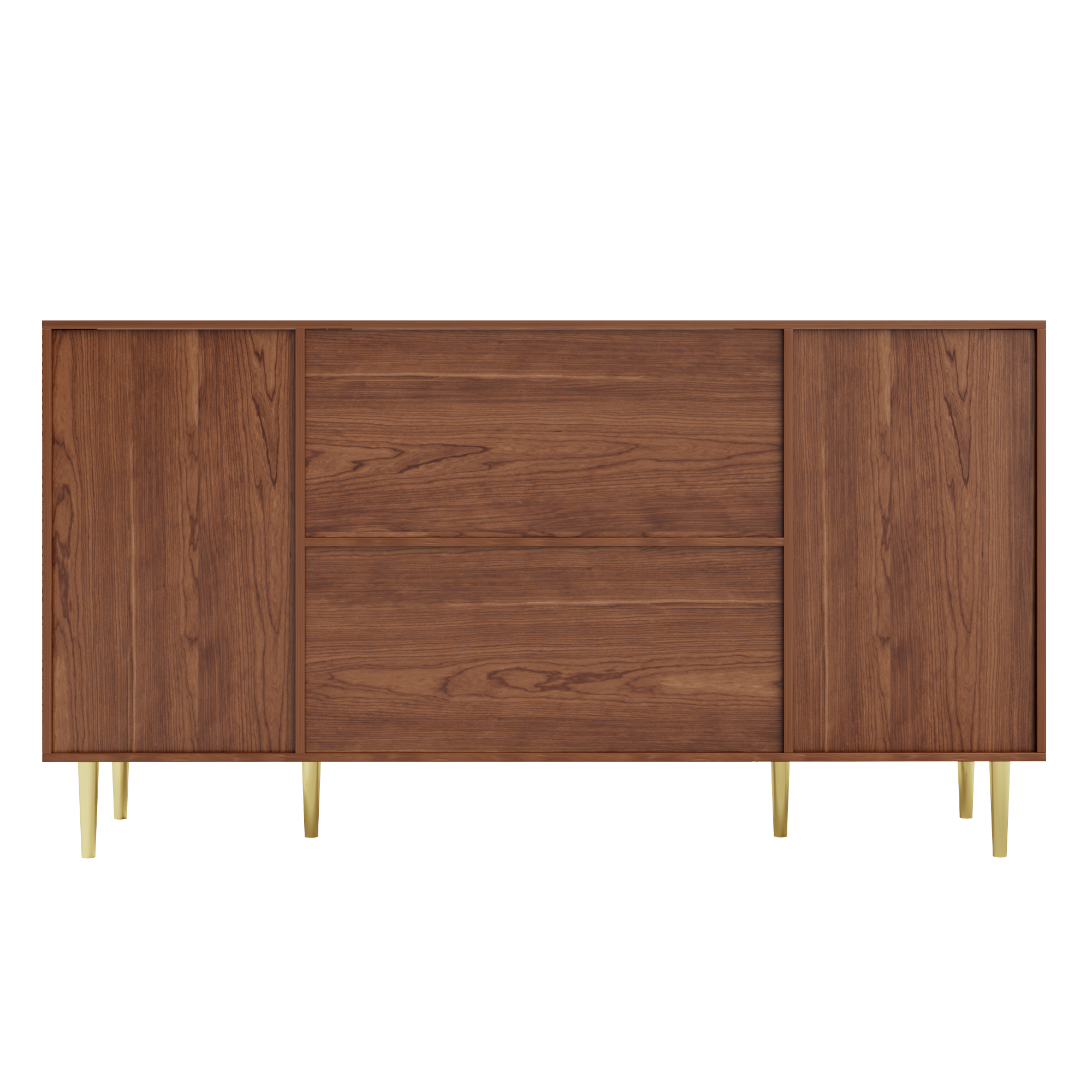 Logidon Rotan Dressoir Bruin 160x40x90 cm met Lade