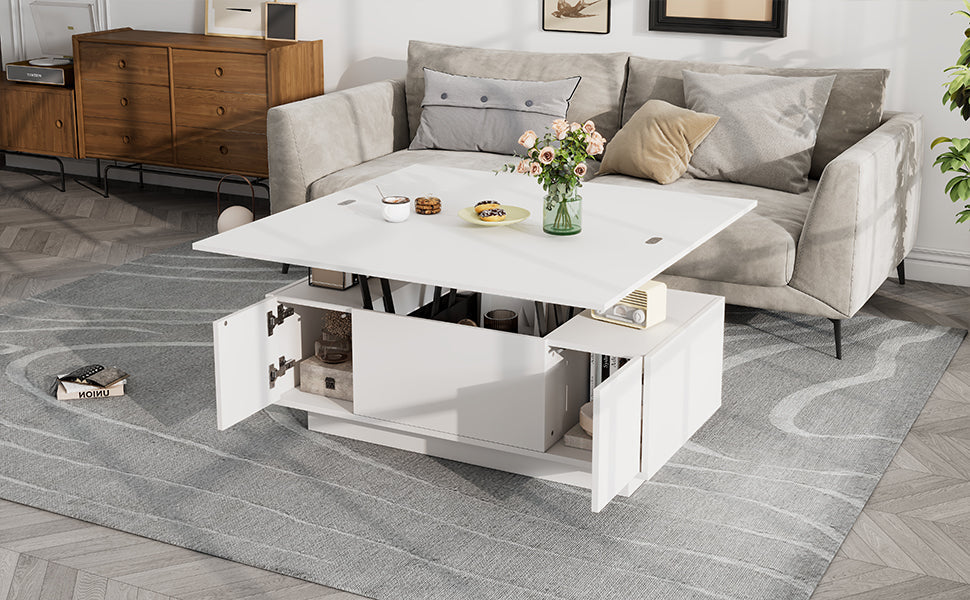 Logidon moderne salontafel met dubbel hefmechanisme, opbergruimte