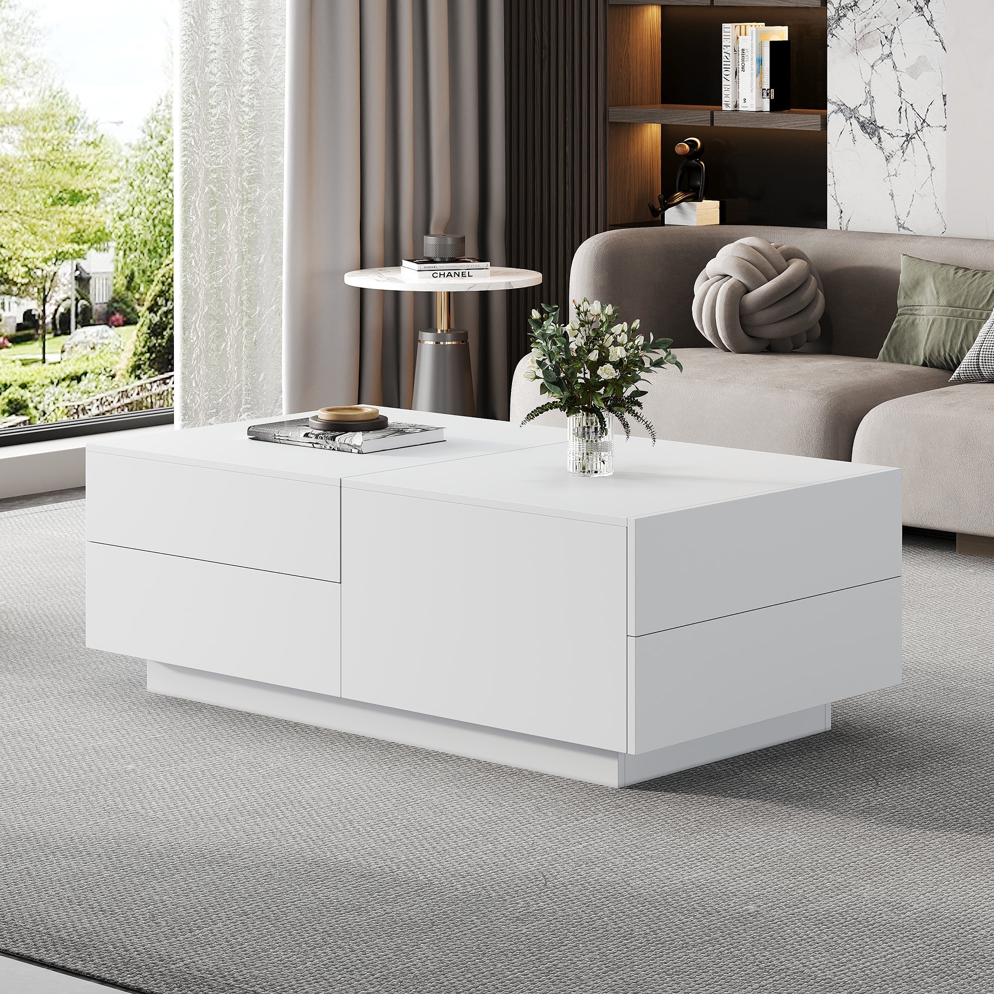 Logidon moderne salontafel met schuiflades 90x55x45