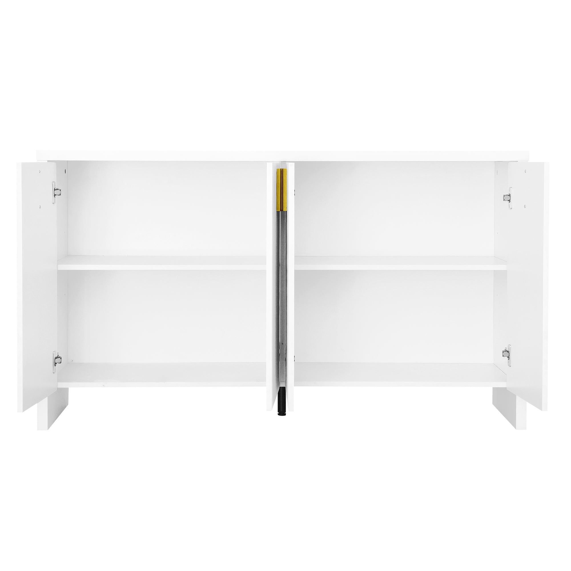 Logidon wit dressoir met gouden handgrepen en verstelbare planken