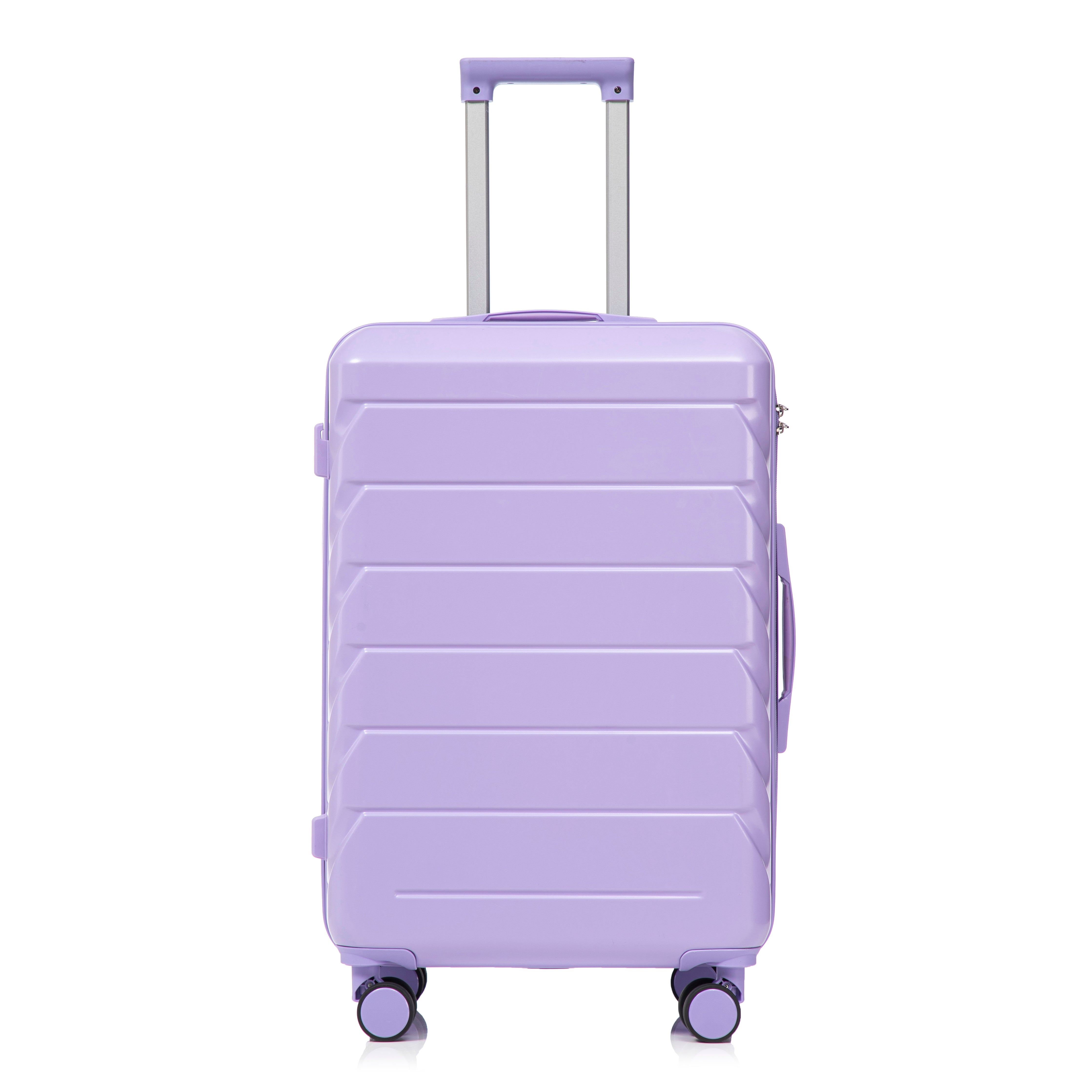 Logidon 4-delige ABS Spinnerkofferset Blauw Paars 14 19 24 28 Inch