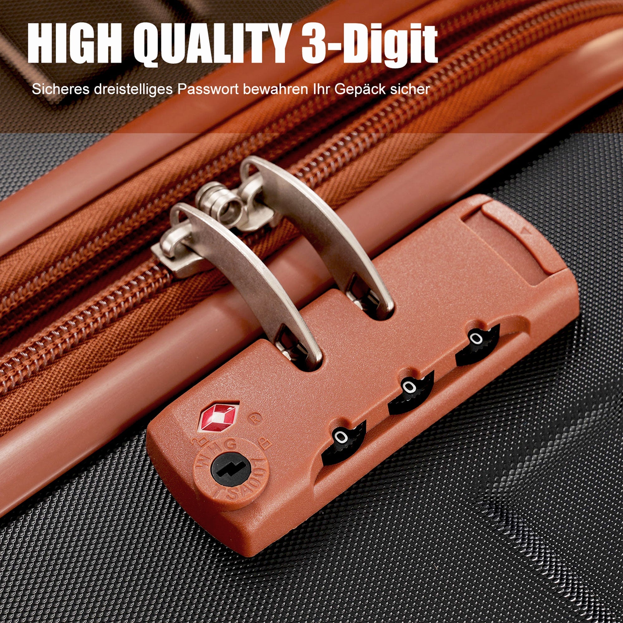Logidon Hardshell Koffer 20 Inch Handbagage 4 Wielen Zwart