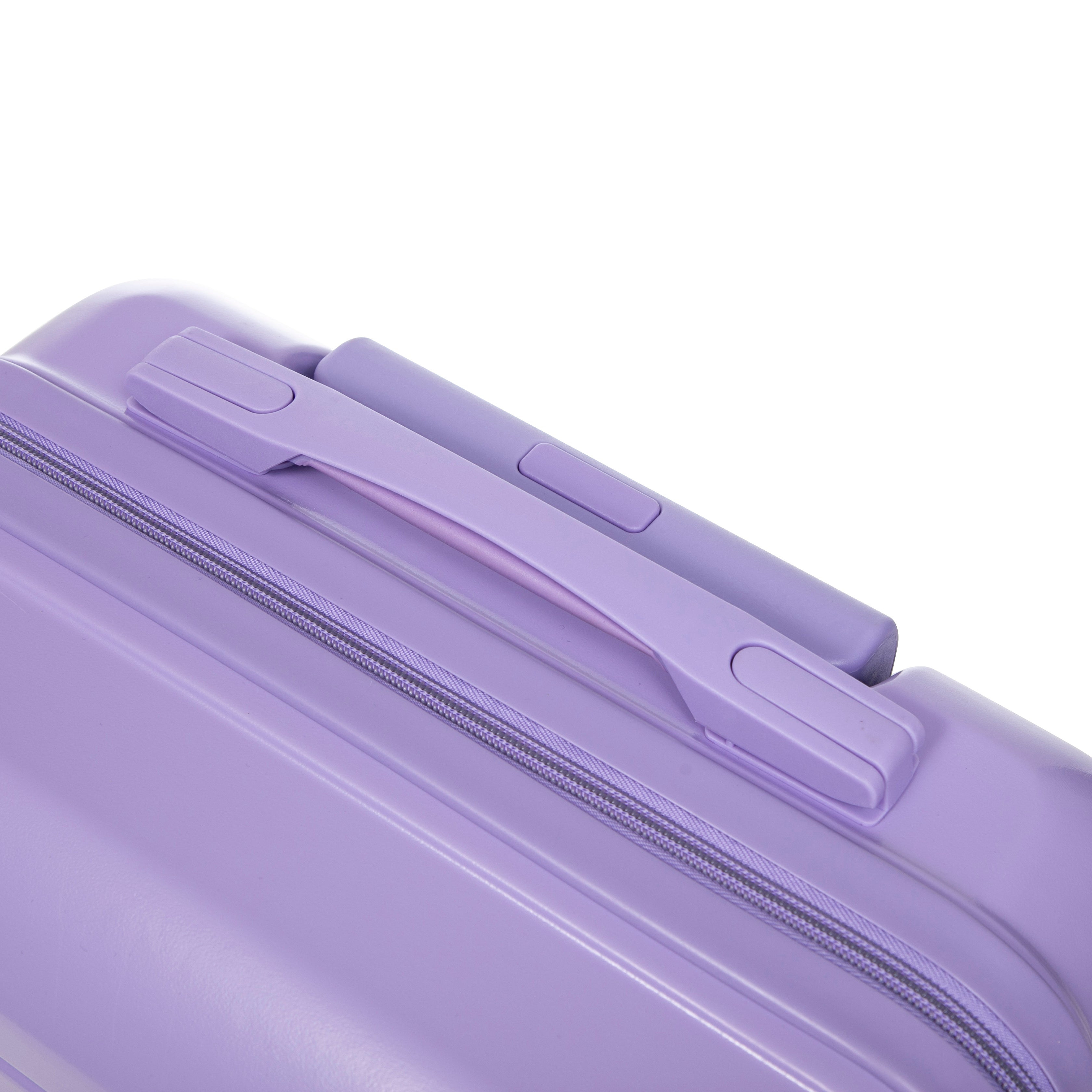 Logidon 2-delige ABS kofferset 19/14 inch spinner blauw paars