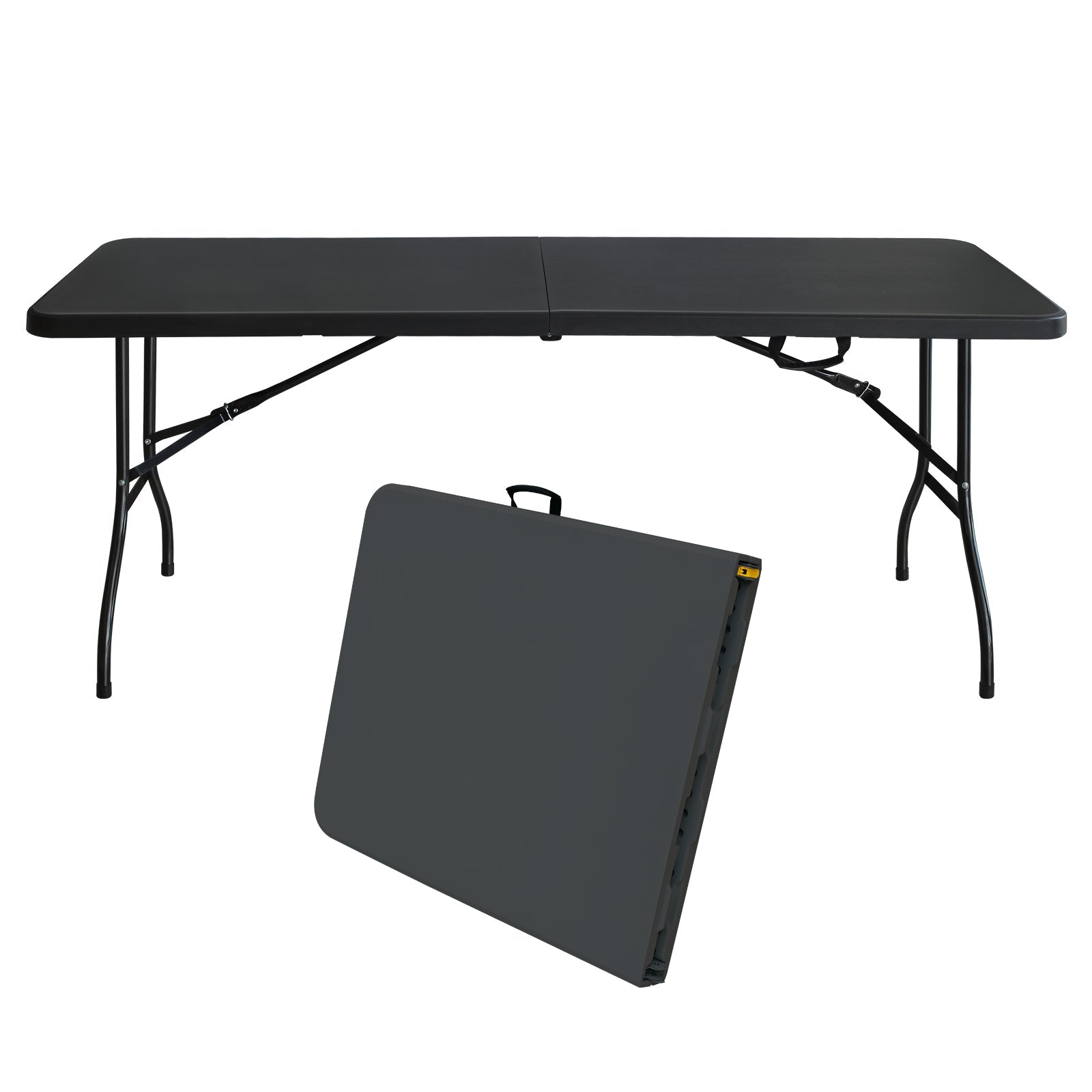 Logidon 180 cm klaptafel heavy duty zwart met handvat