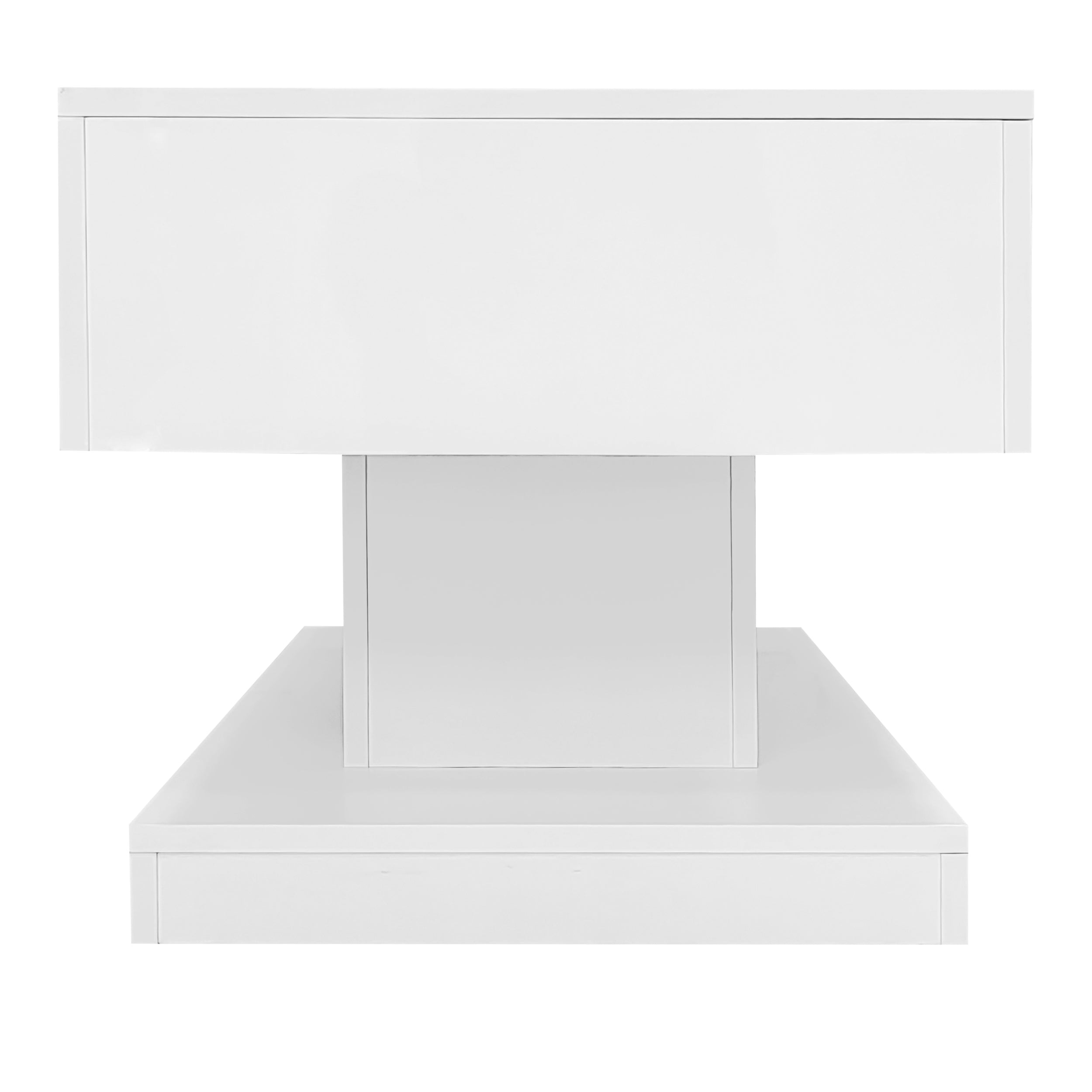 Logidon witte heftafel 100x50x45 met LED verlichting hydraulisch