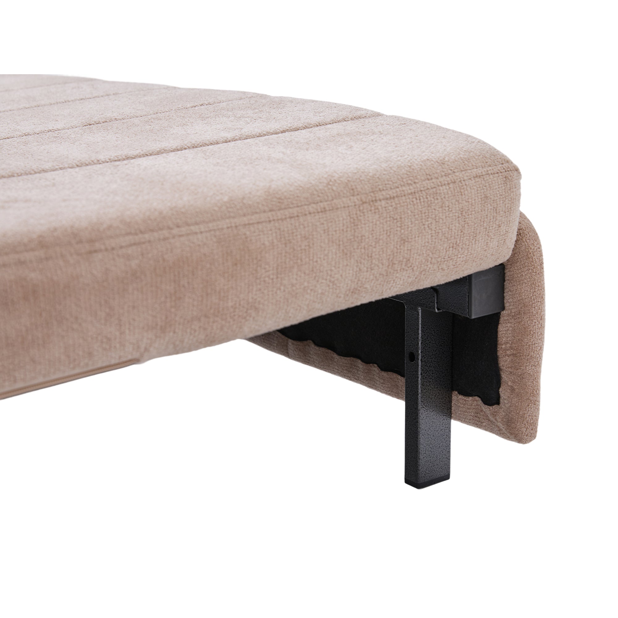 Logidon multifunctionele stoffen bank Khaki Velvet met USB-oplaadfunctie