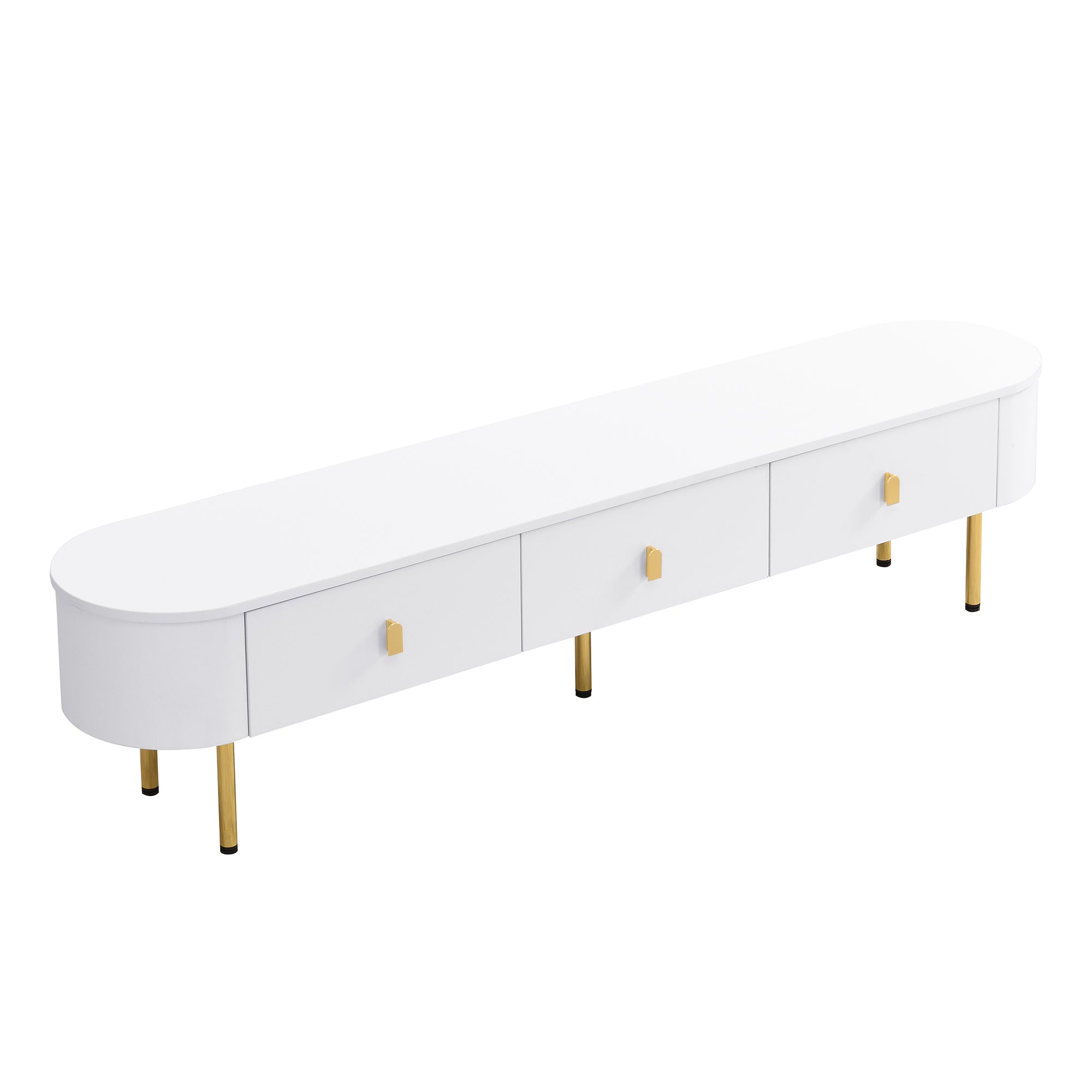 Logidon luxe tv-meubelset wit met lades en salontafel