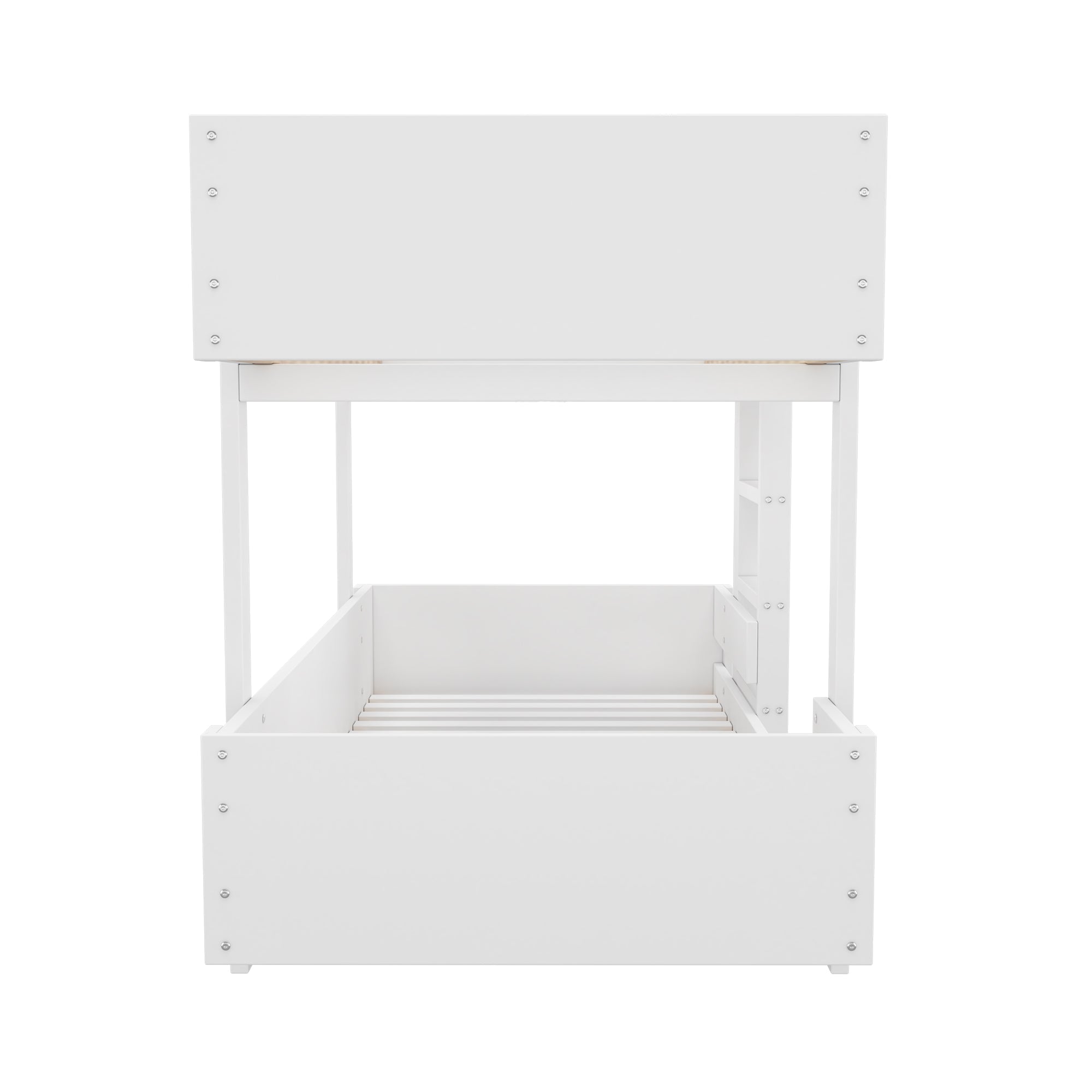 Logidon Kinderstapelbed met trap Wit 90x200cm