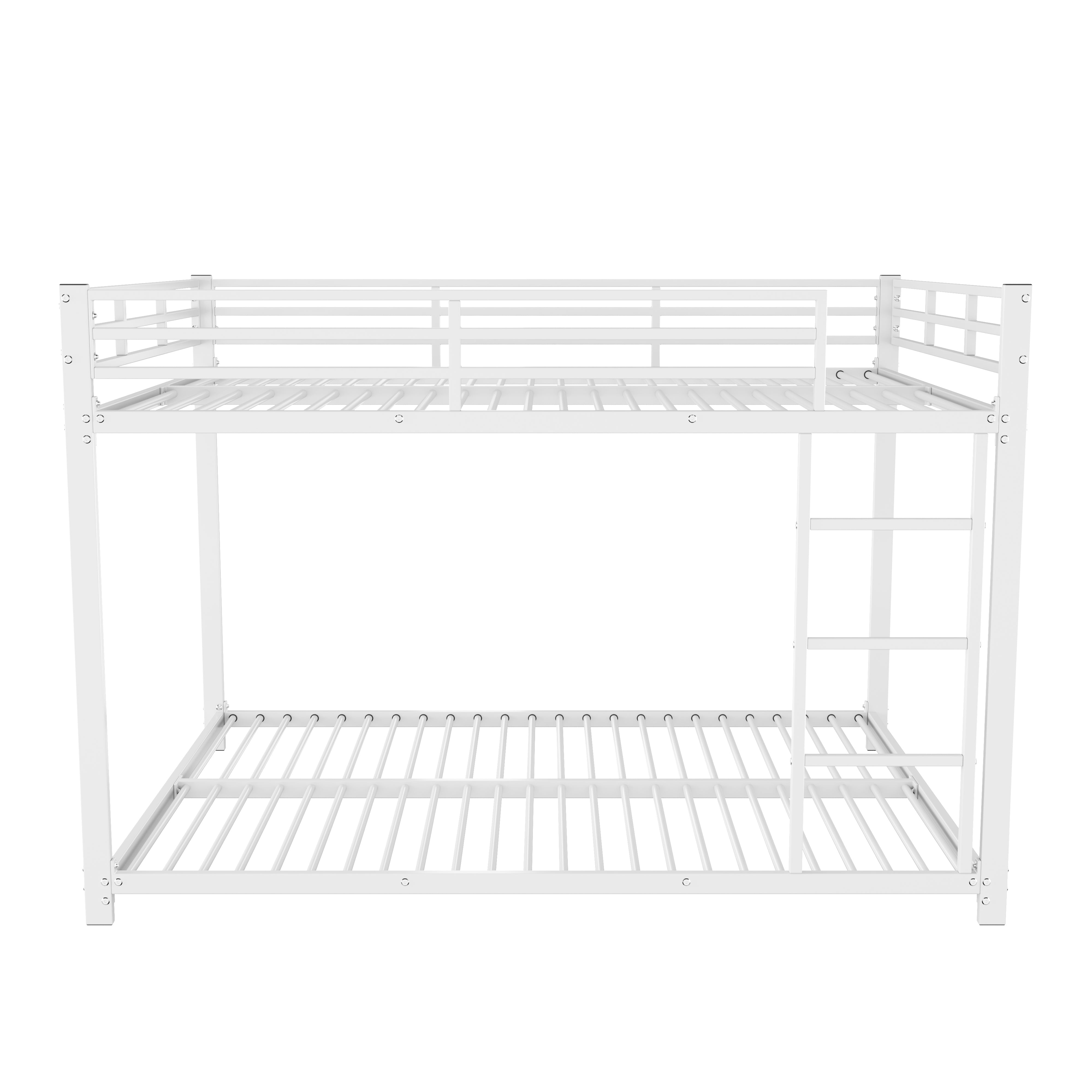 Logidon Bunk Bed 140x200 Metal White Safety Railing