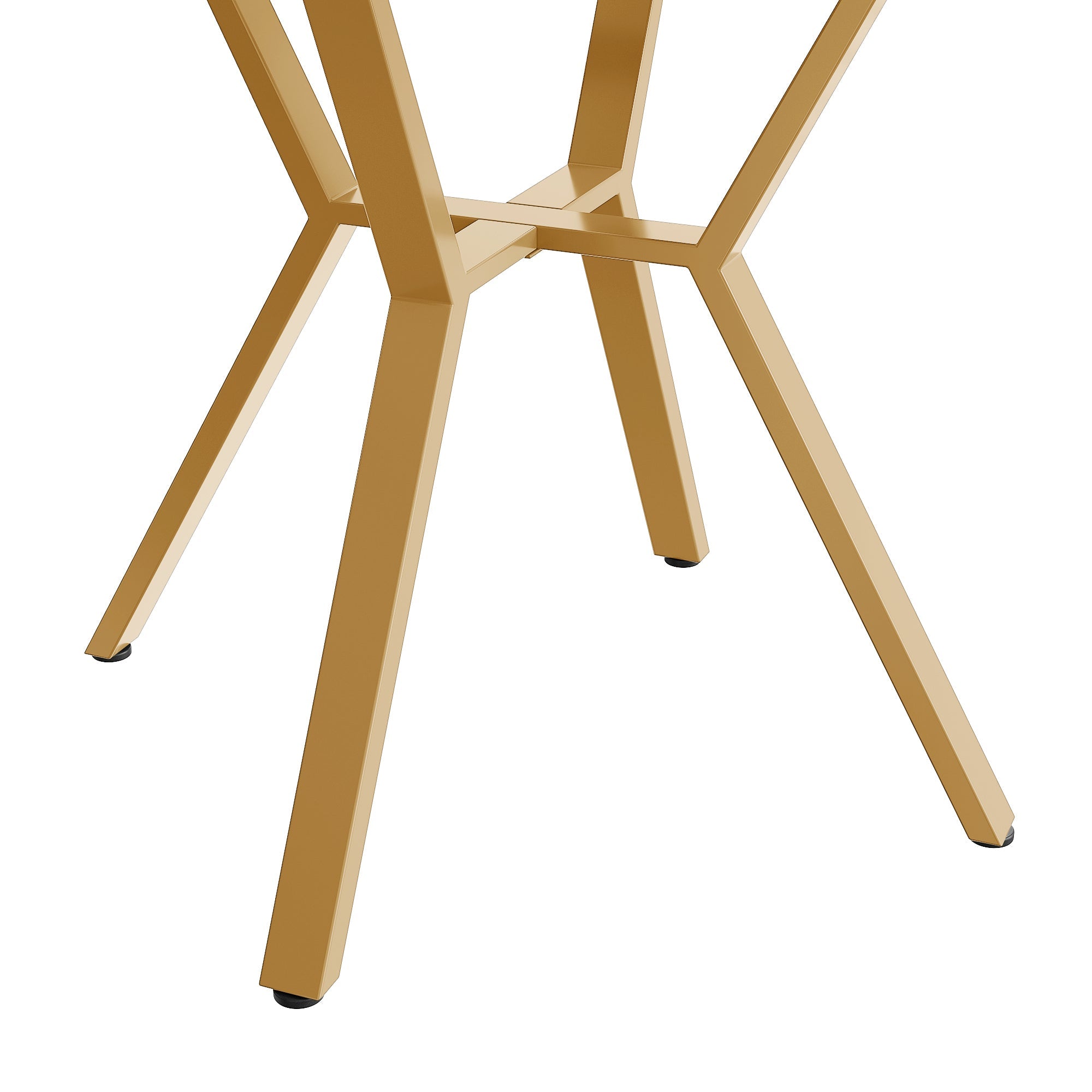 Logidon ronde eettafel marmerlook witgoud 100 cm diameter