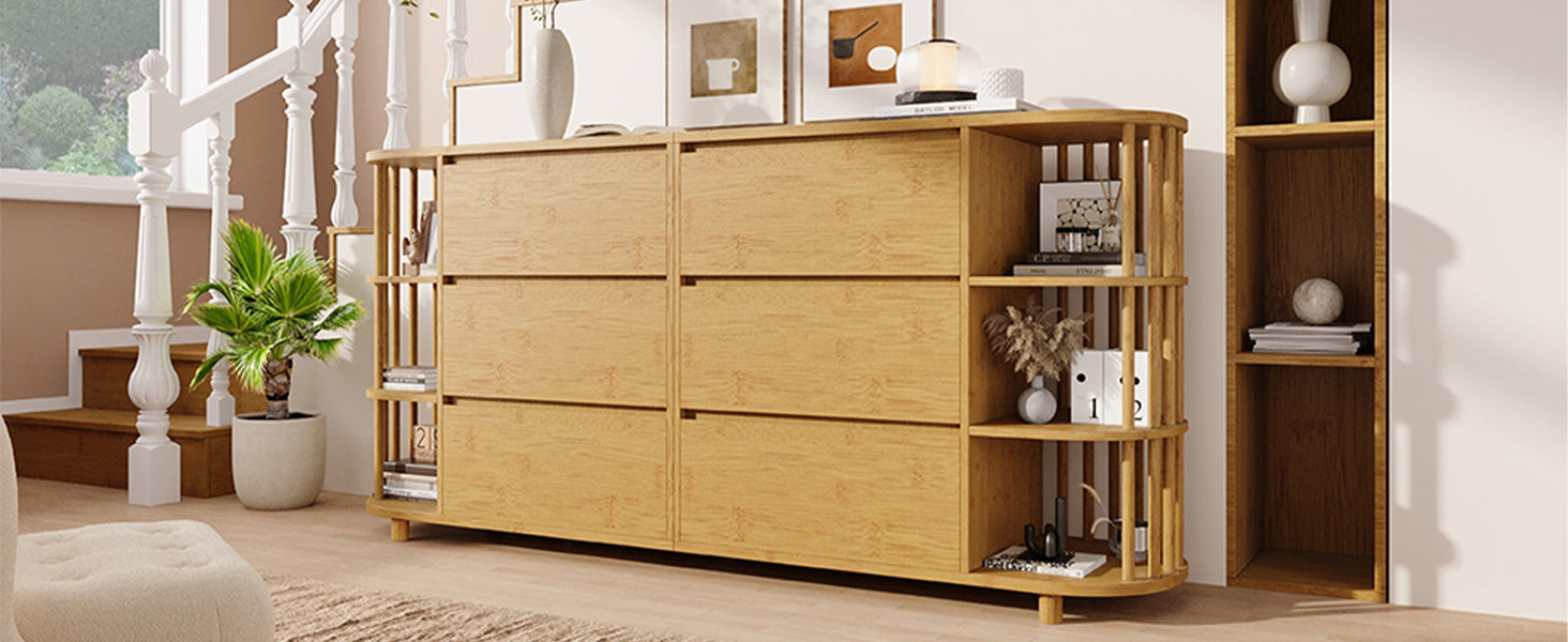 Logidon ladekast 160 cm eiken - Romeins design, 6 laden