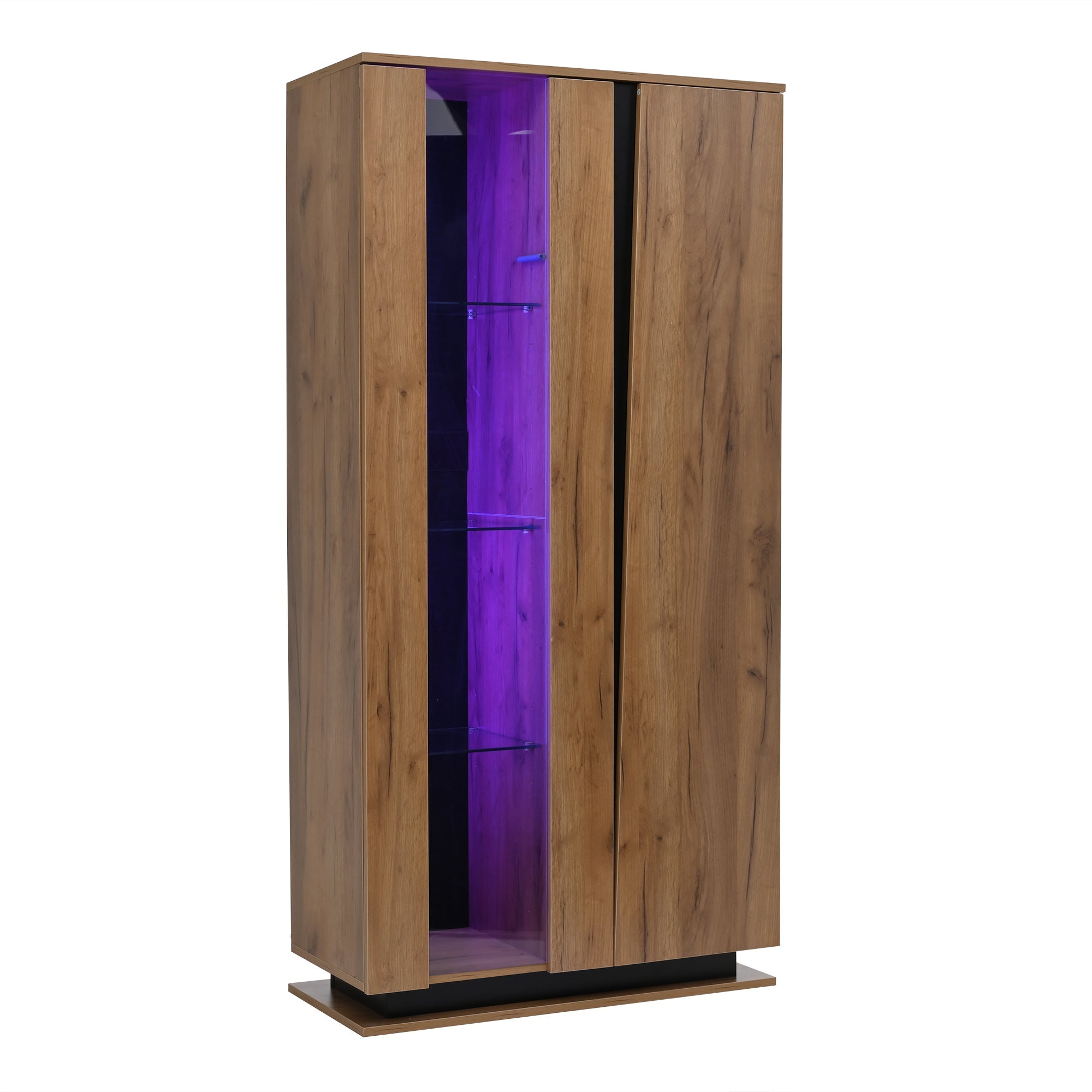 Logidon vitrinekast 80x35x160 cm met acryl deuren en 8 planken
