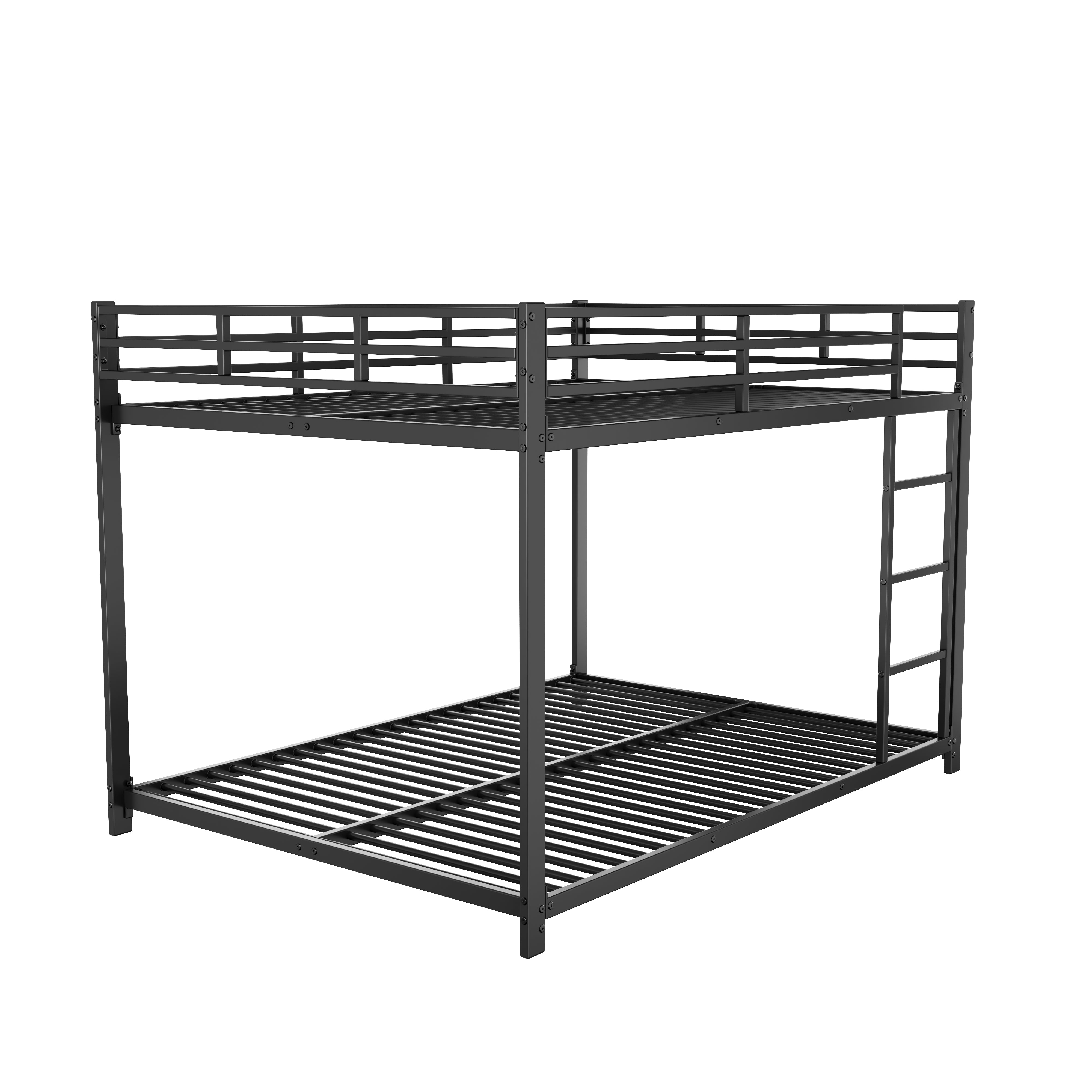 Logidon stapelbed metaal zwart 140x200 klassieke vorm
