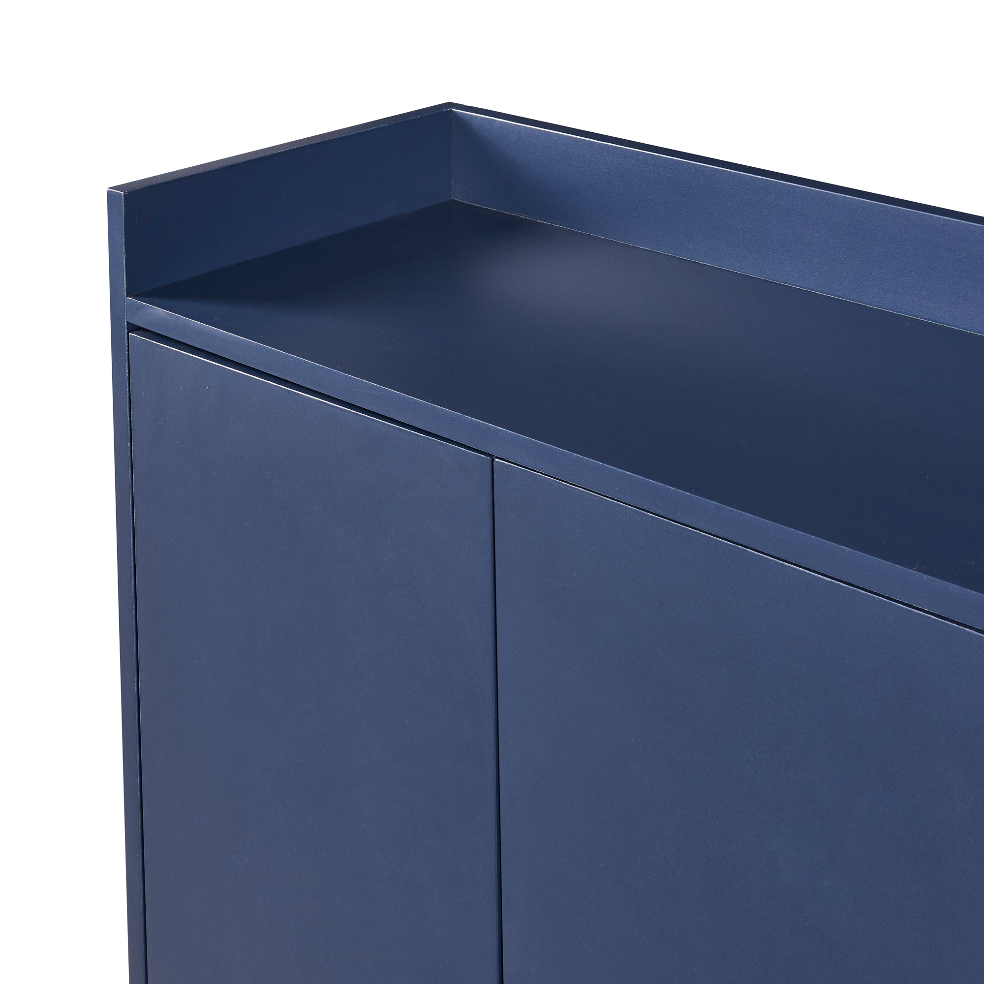 Logidon dressoir marineblauw 120x30x80 cm 4-deurs greeploos